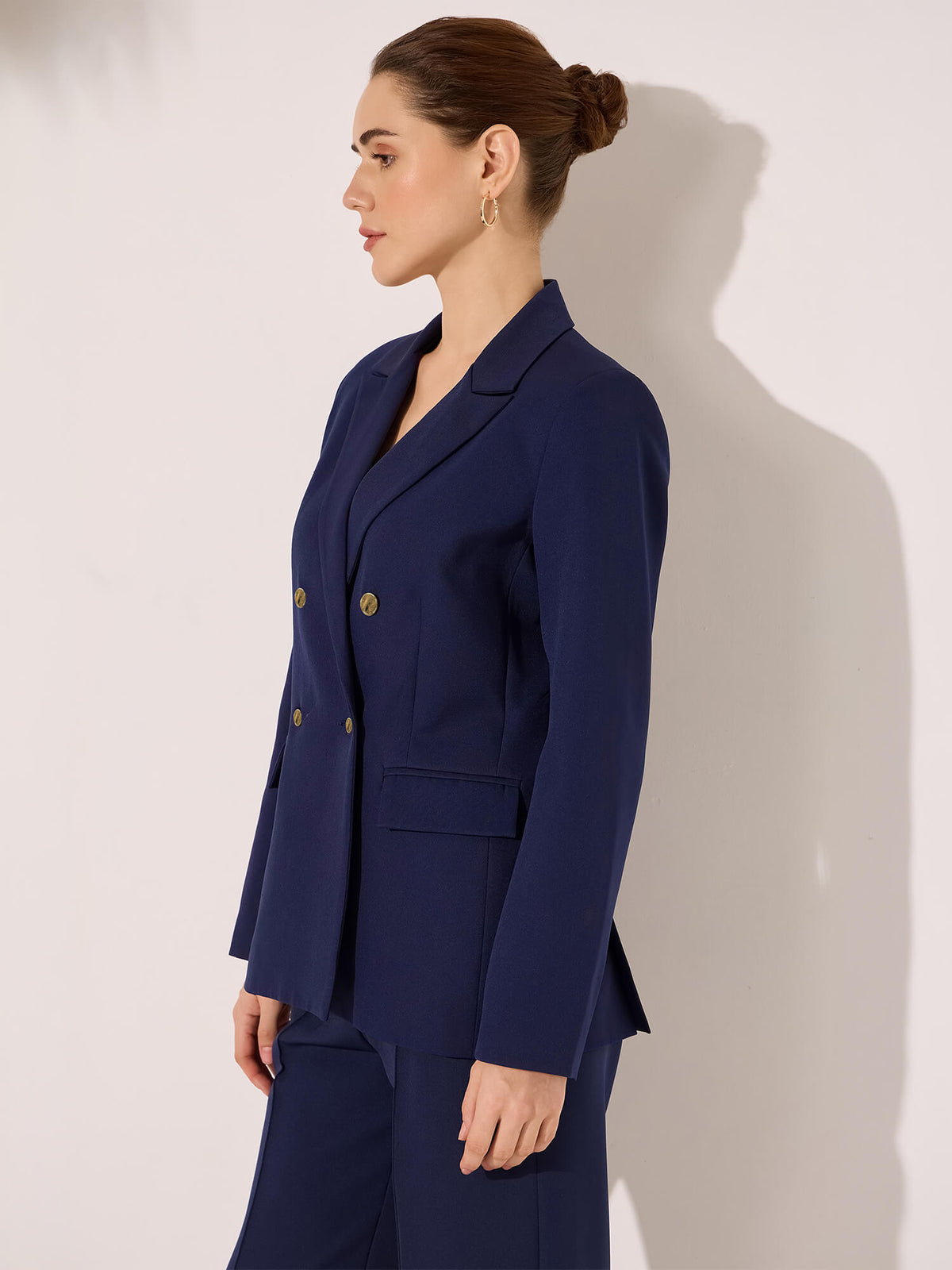 Imperia Clean Front Blazer-Midnight Blue