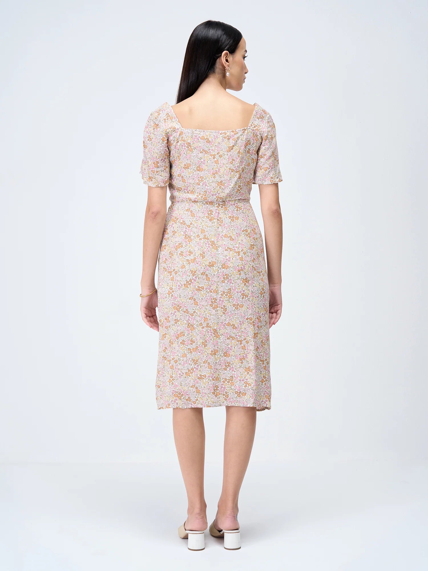Sierra Dress Floral Sheath Dress-Multicolor