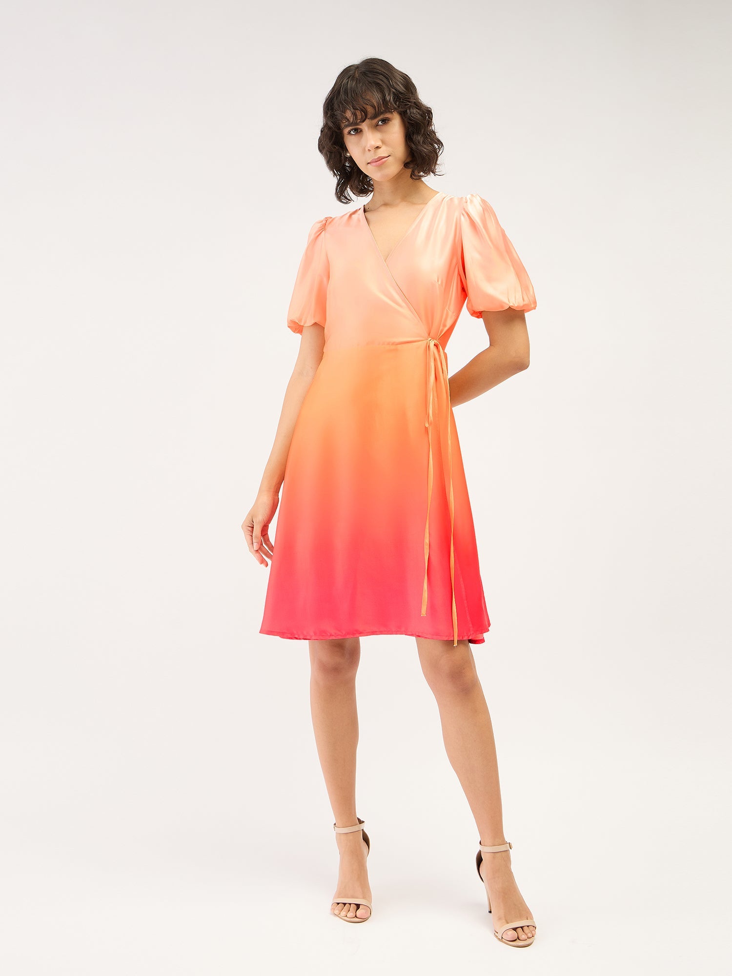 Havana Ombre Wrap Dress - Multicolor