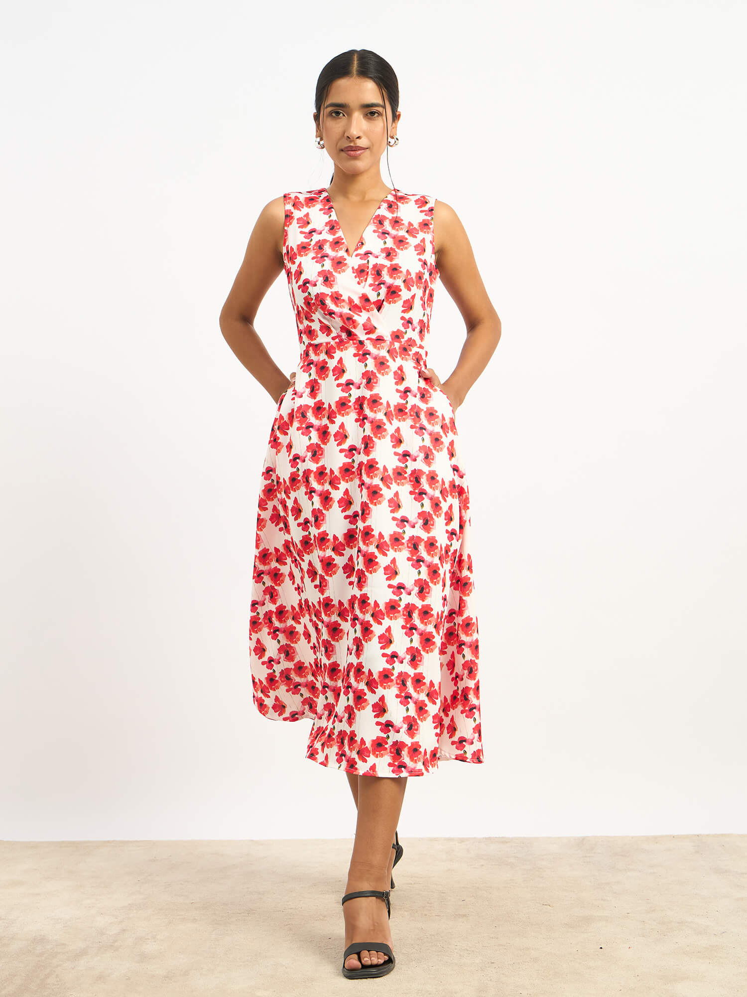 Loveline Fit and Flare Dress - Multicolor