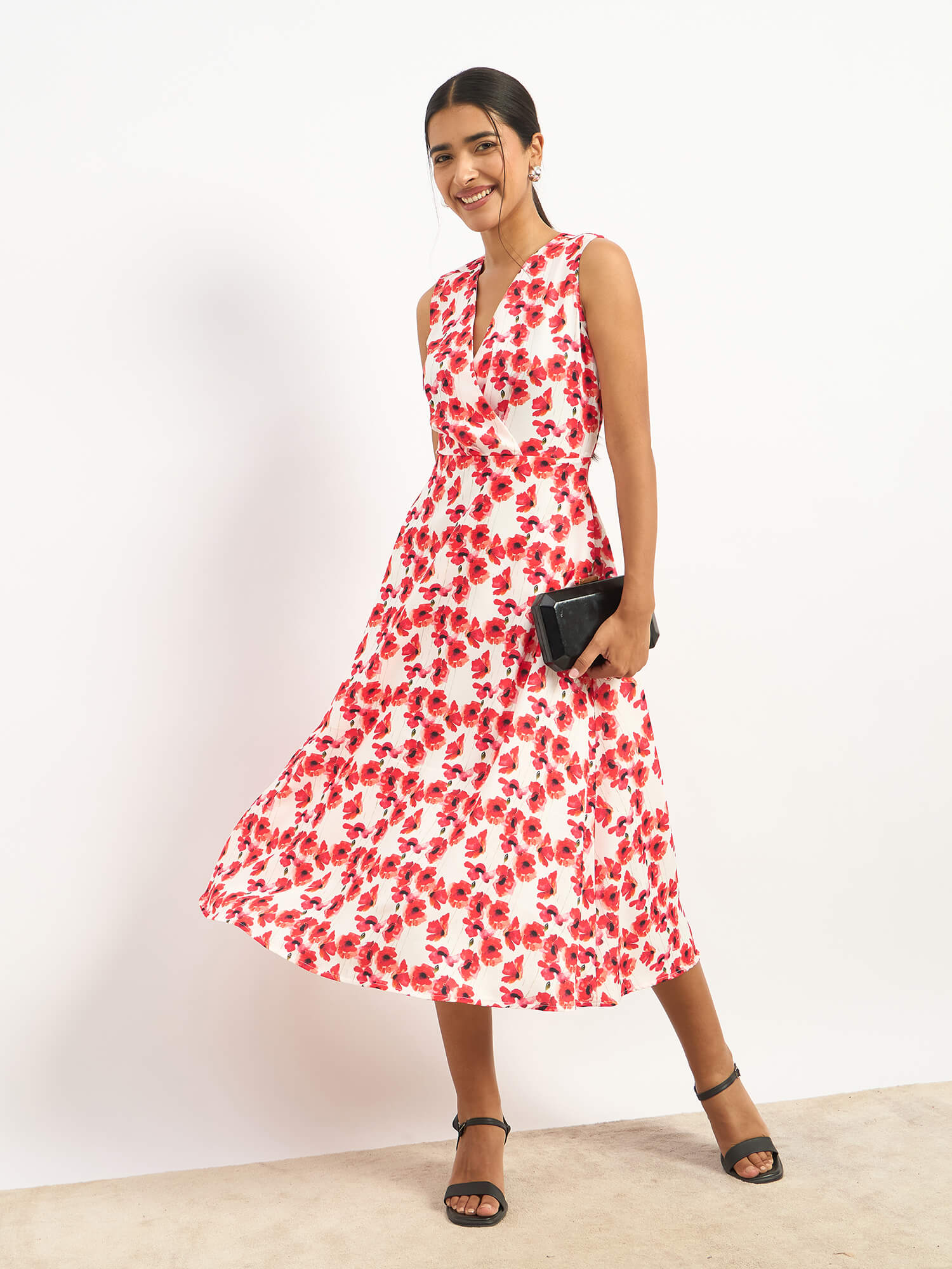 Loveline Fit and Flare Dress - Multicolor