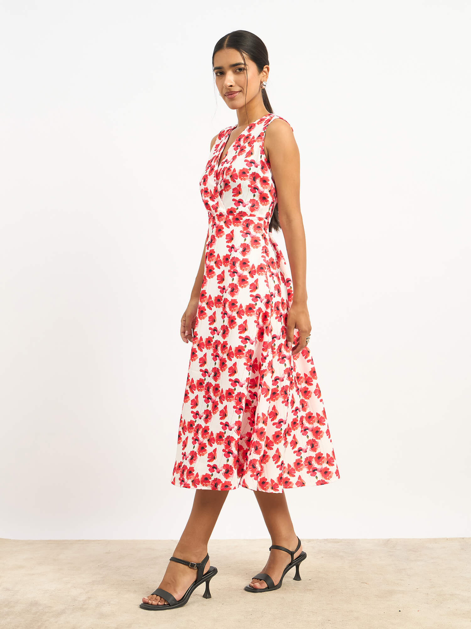 Loveline Fit and Flare Dress - Multicolor