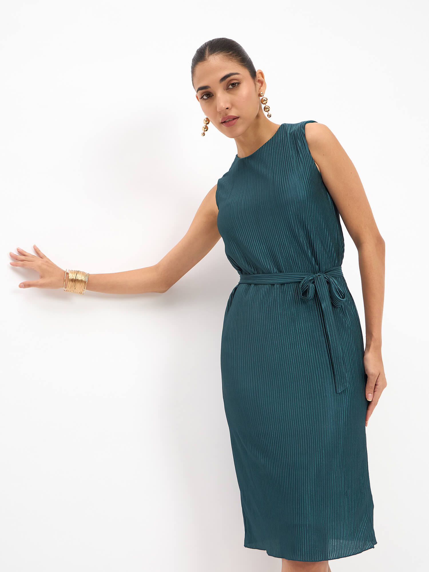 Valeria Shift Dress -Teal