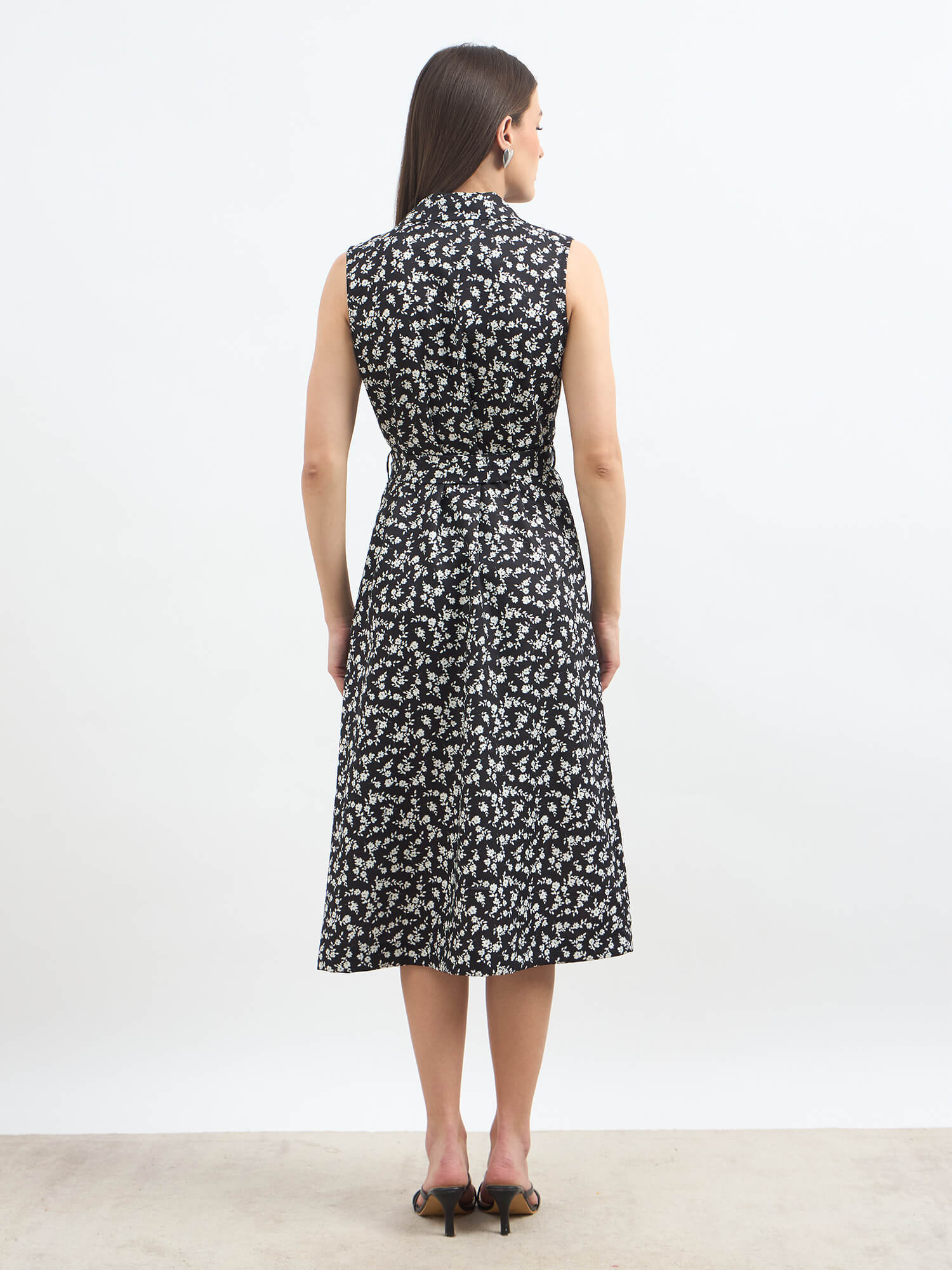 Jill Belted Blazer Style Dress-Black