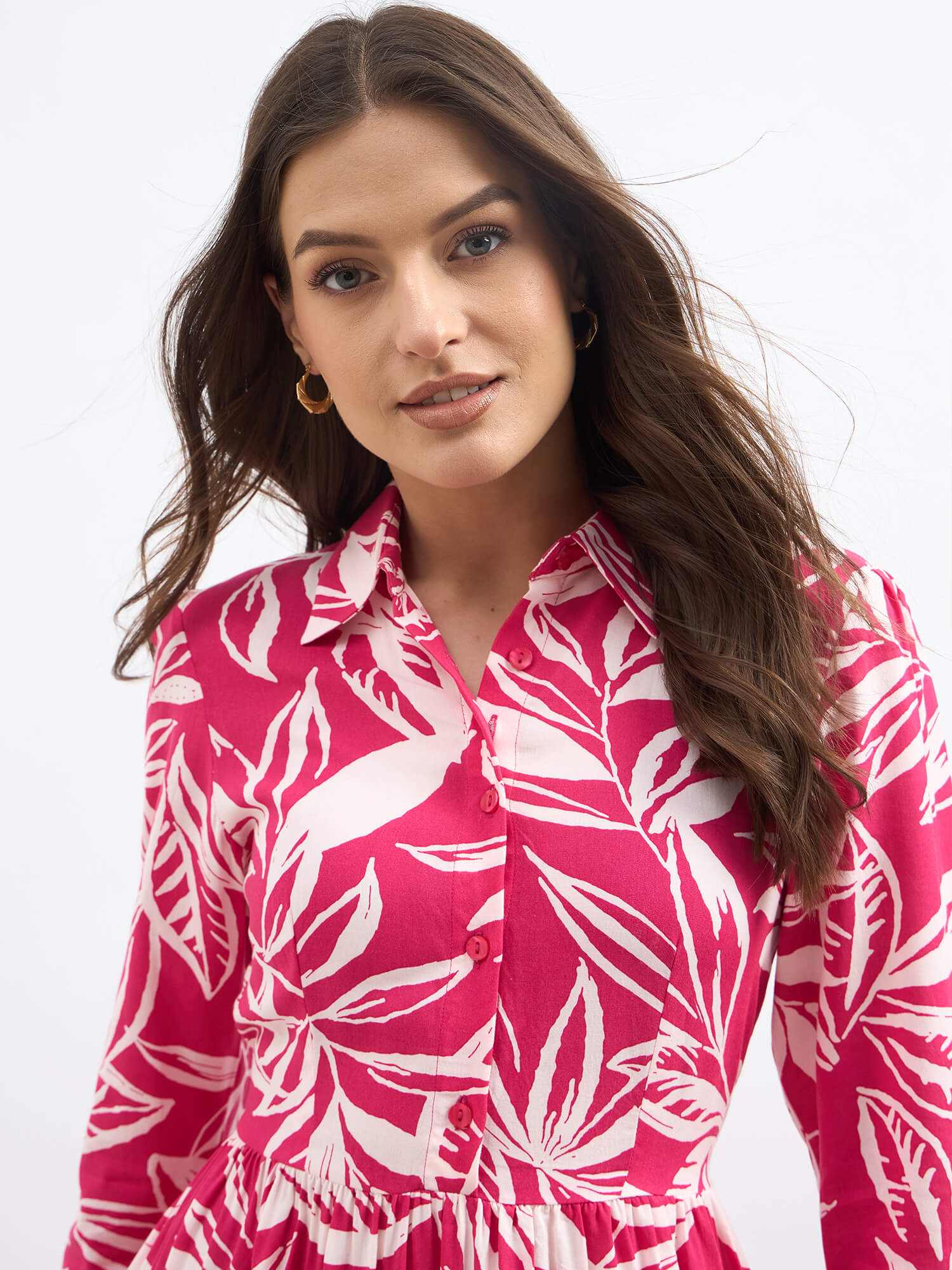 Bluebell Floral Tiered Dress - Pink - SALT Attire
