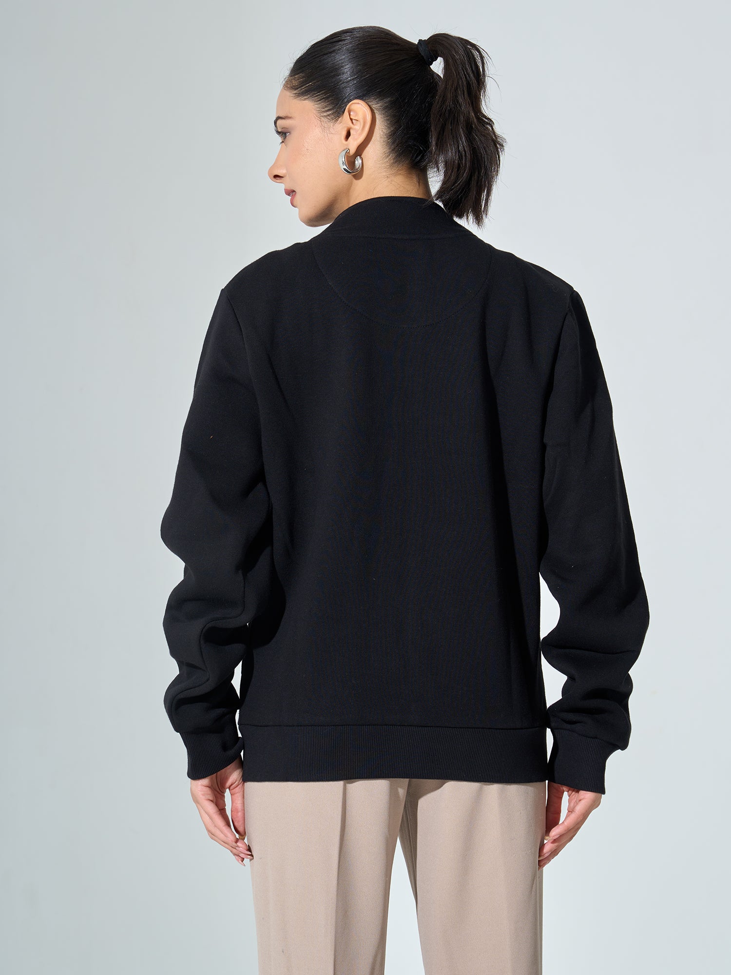 Milly Zip-Up Jacket - Black