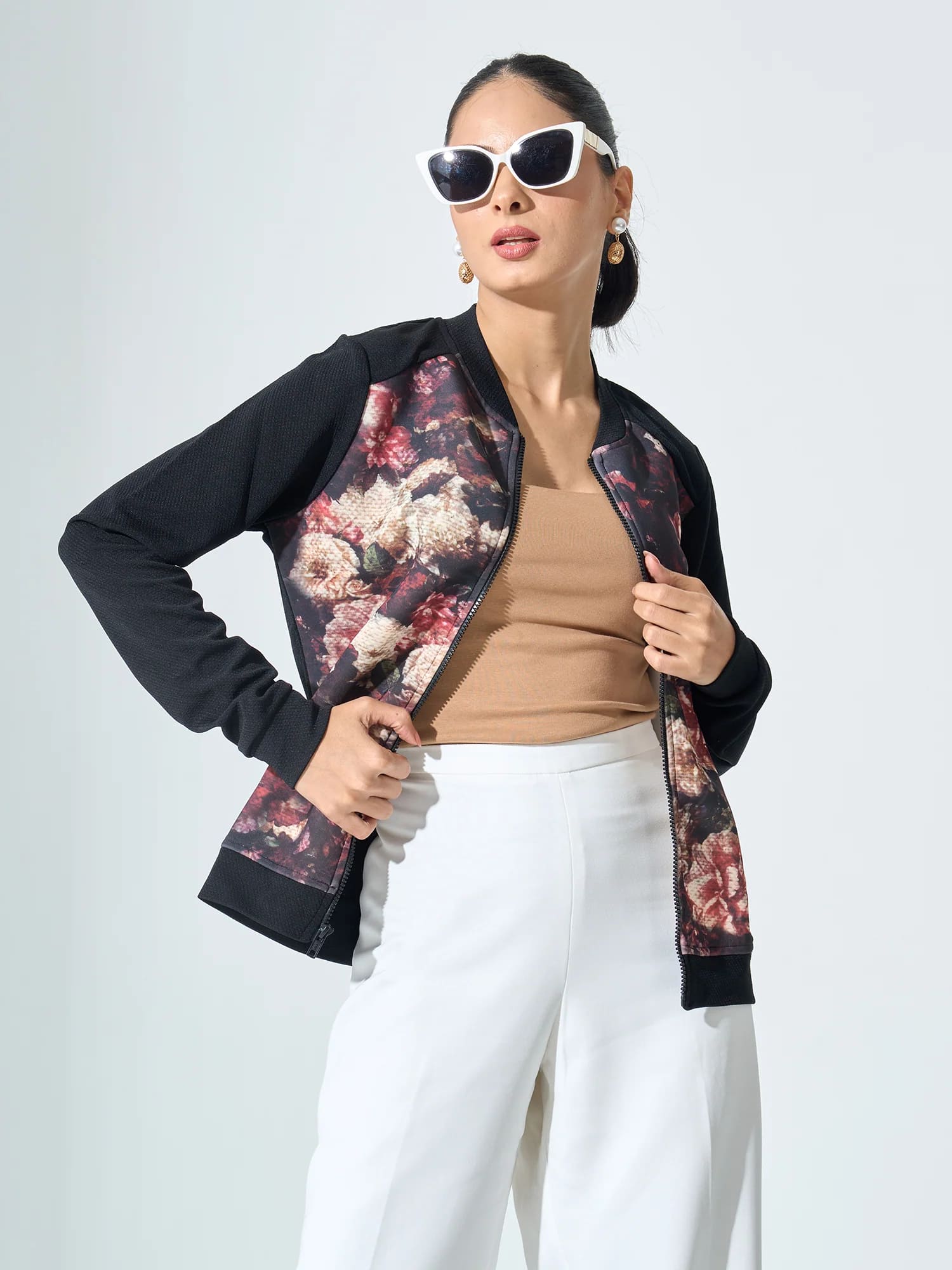 Franny Floral Bomber Jacket - Multicolor