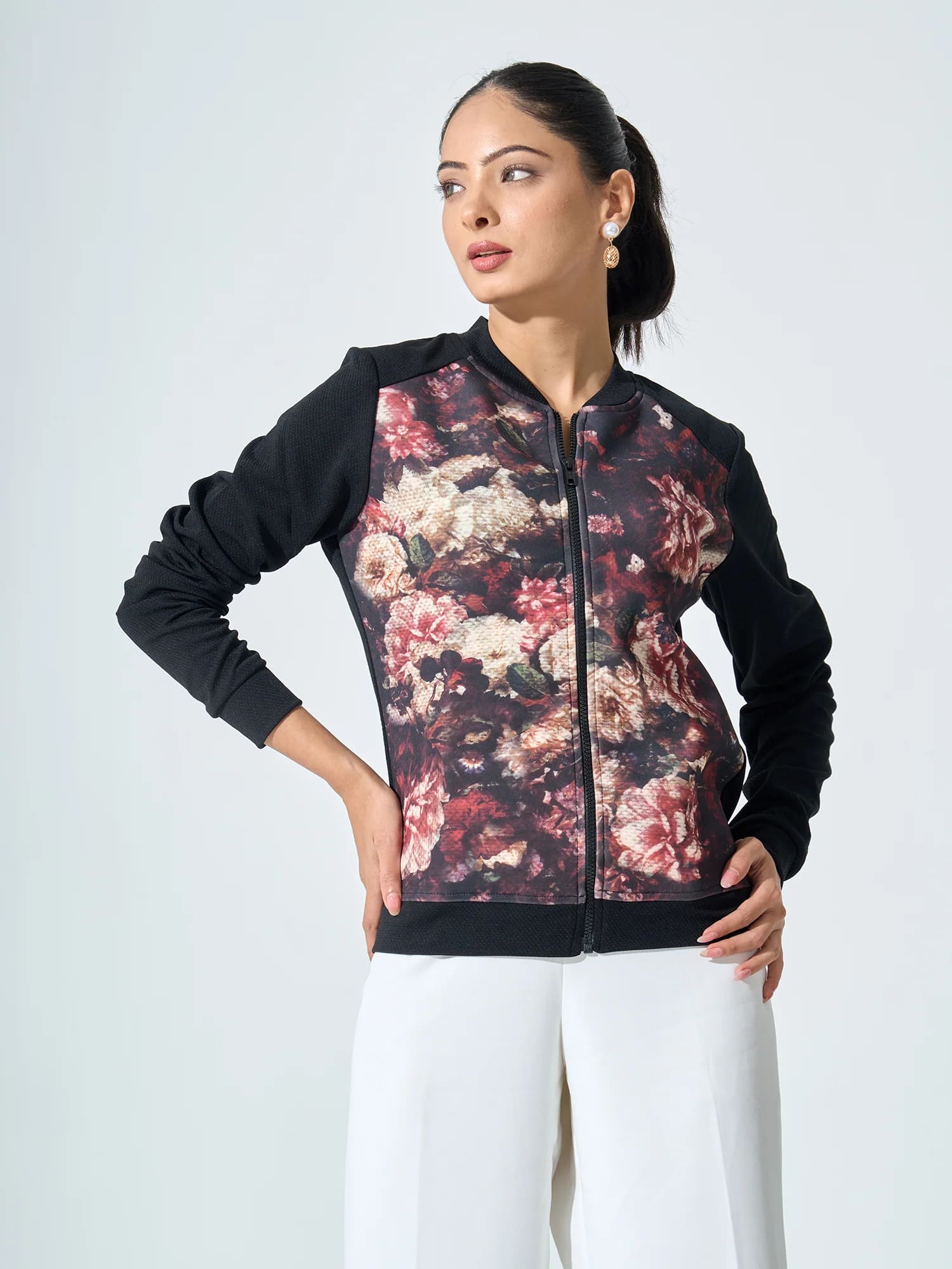 Franny Floral Bomber Jacket - Multicolor