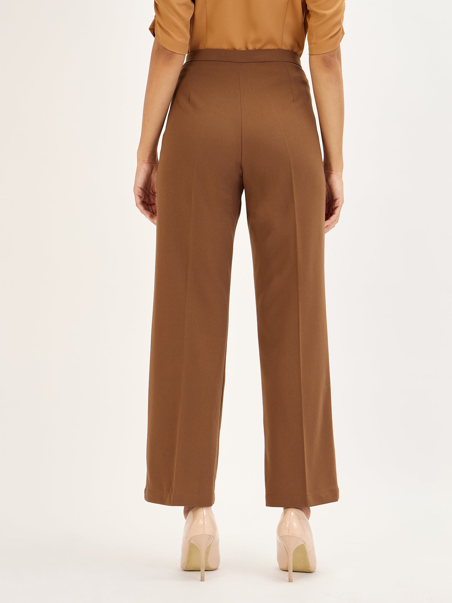 Lupin-Coffee Brown Straight leg pant - Coffee Brown