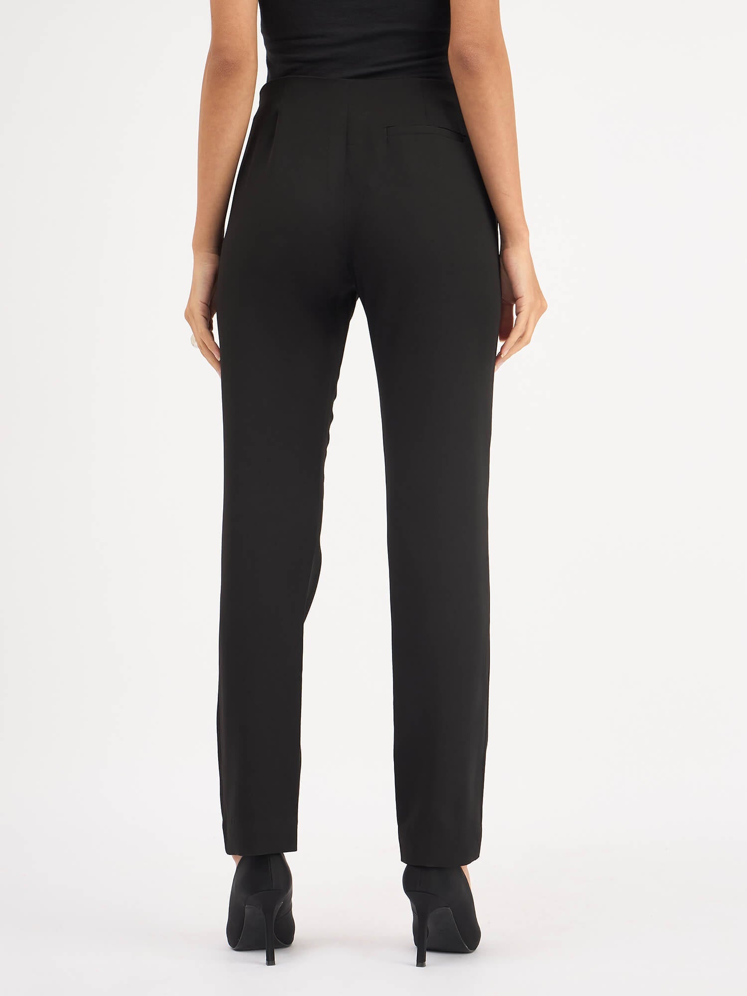 Adamant Embellished Slim Pants - Black - SALT Attire