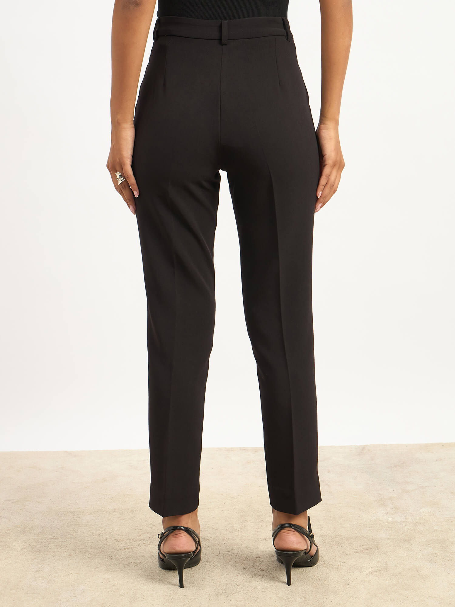 Earnest Mid Rise Slim Pants - Jet Black