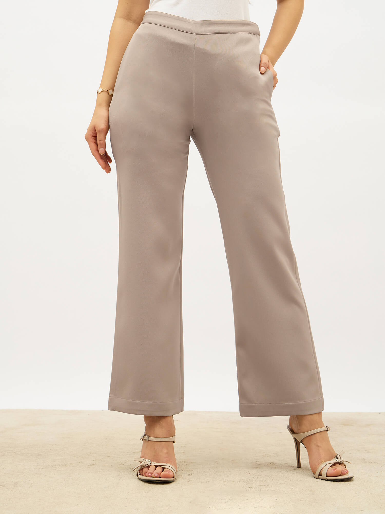 Lupin Formal Side Zip Pant-Greige