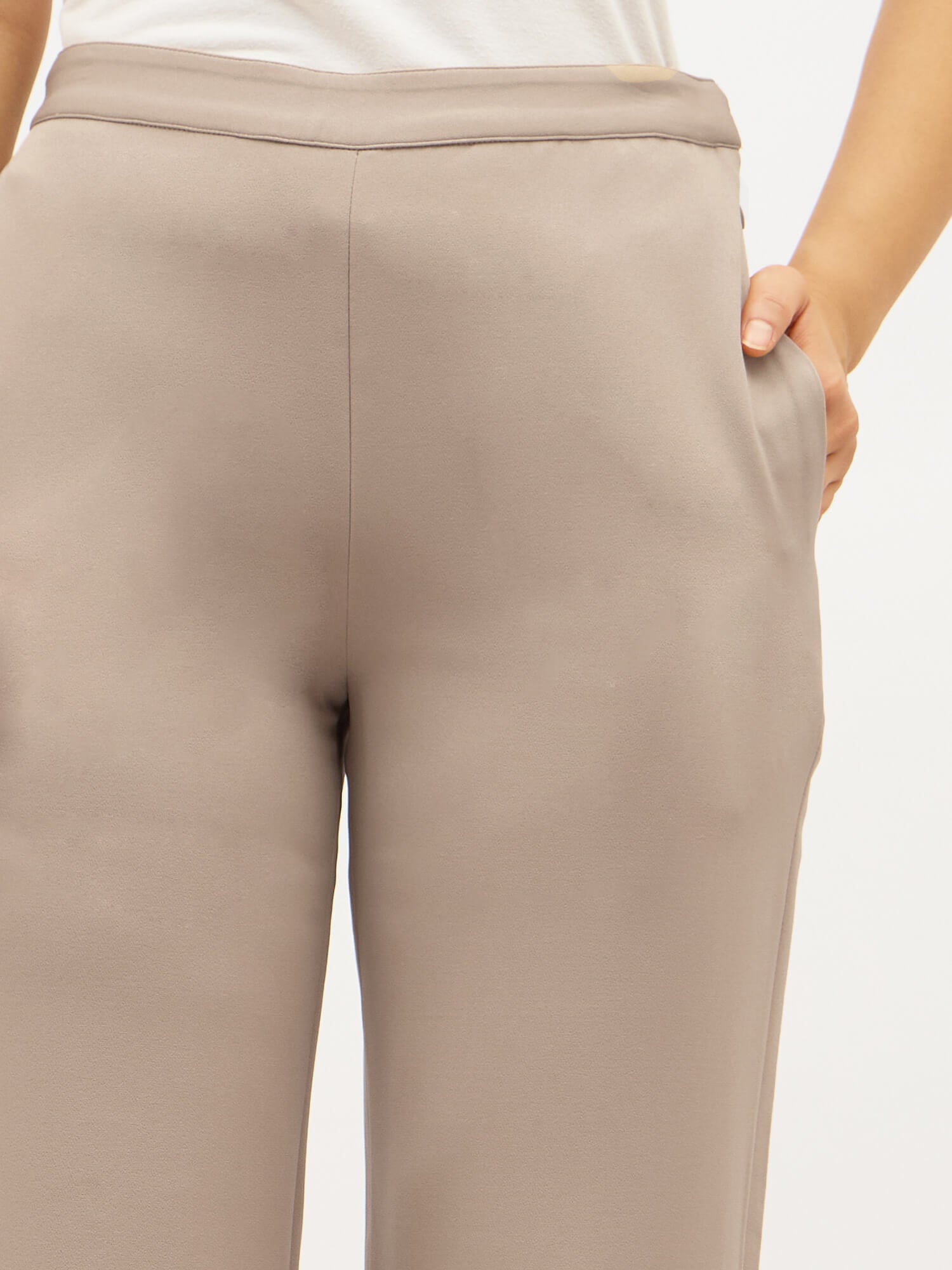 Lupin Formal Side Zip Pant-Greige
