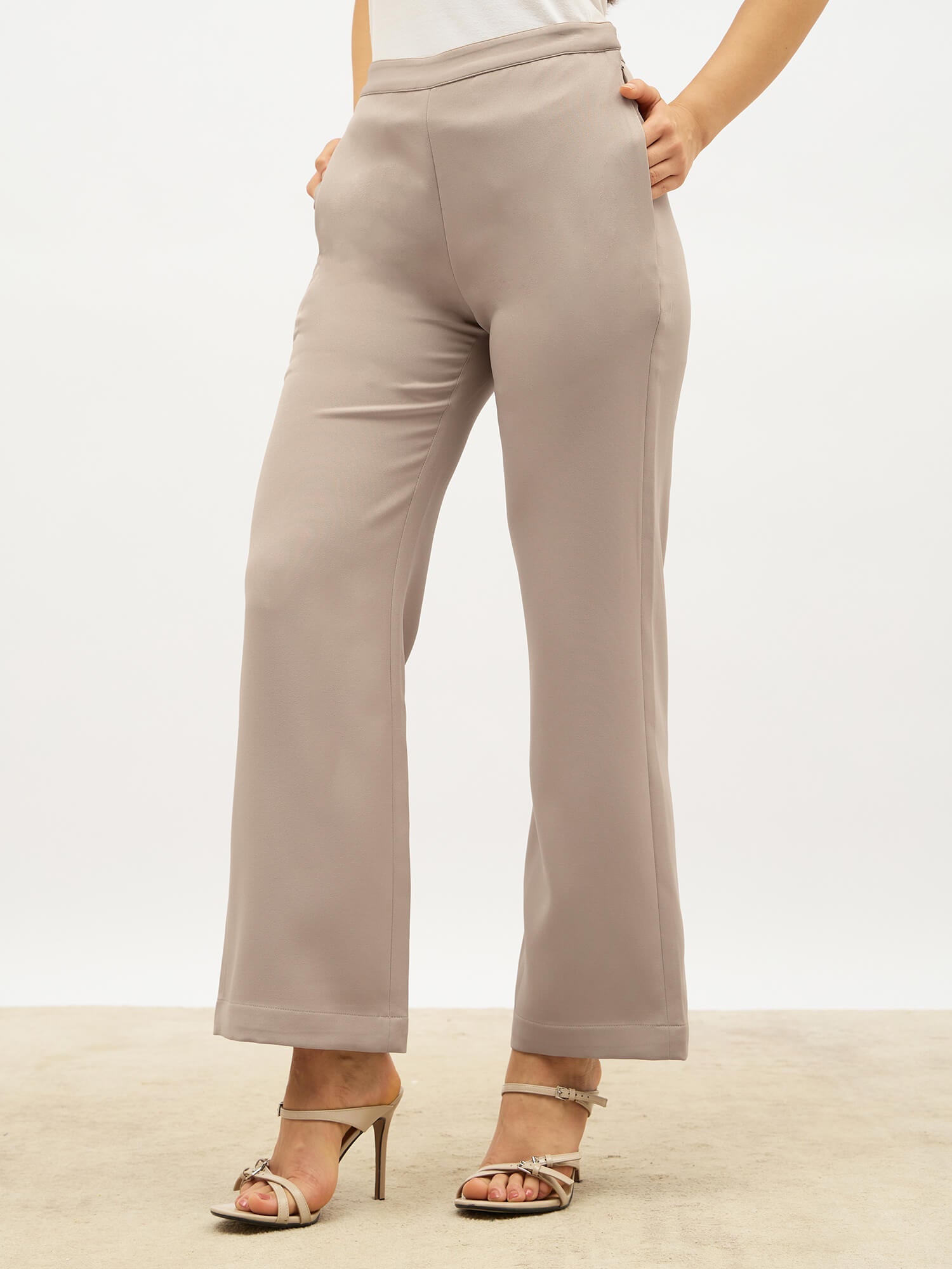 Lupin Formal Side Zip Pant-Greige