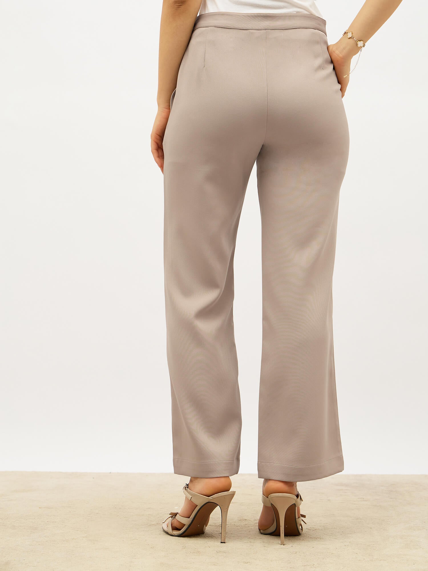 Lupin Formal Side Zip Pant-Greige