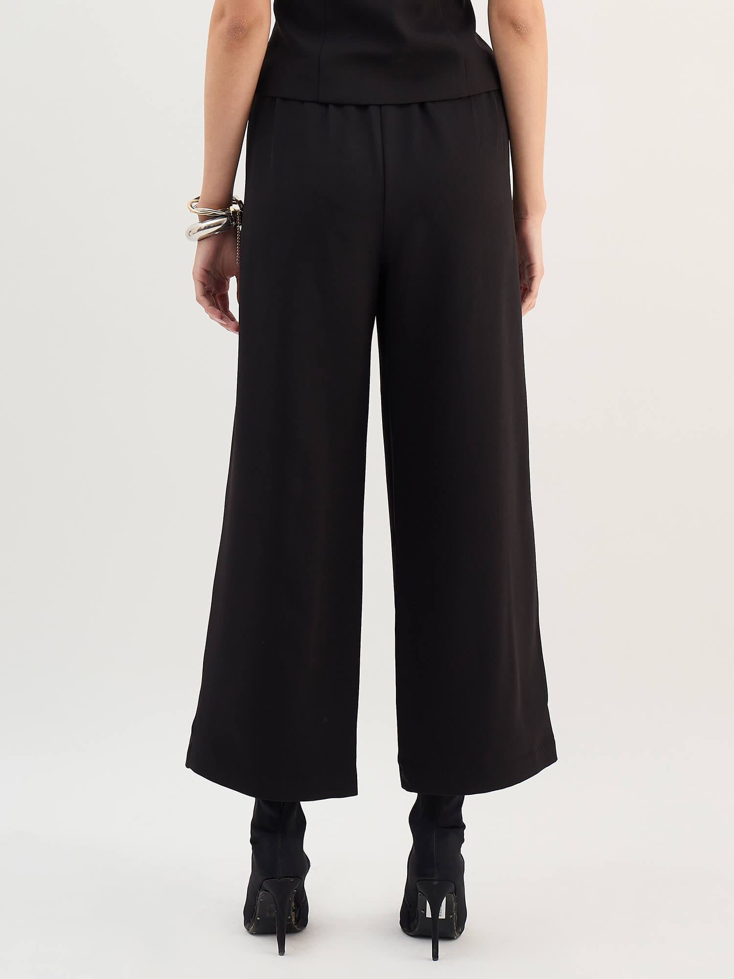 Avenne Elasticated Pull-on Pants-Black