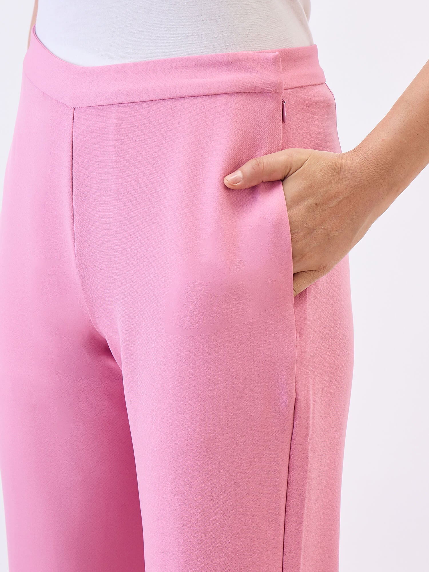 Lupin Straight Fit pant-Pink