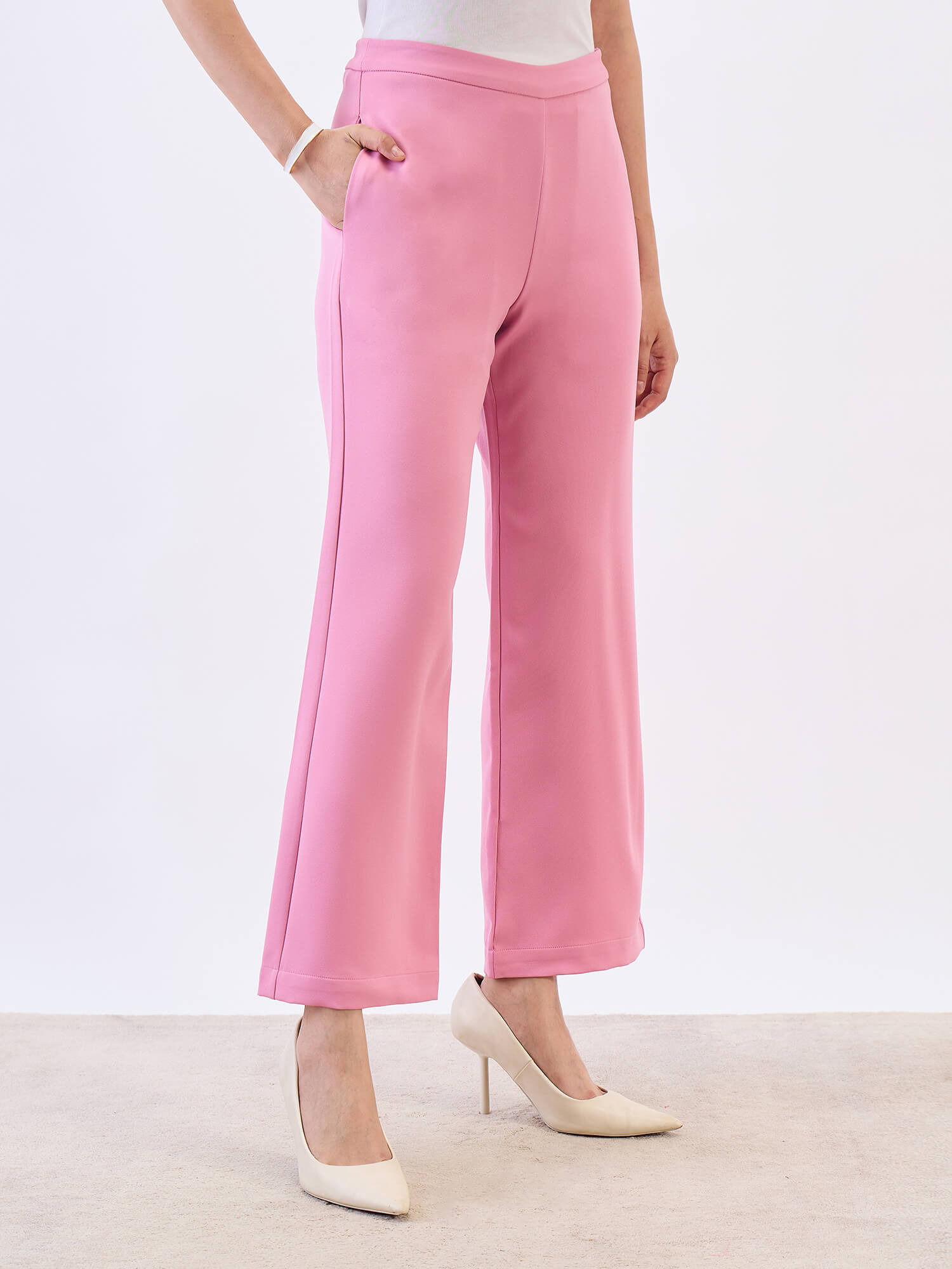 Lupin Straight Fit pant-Pink