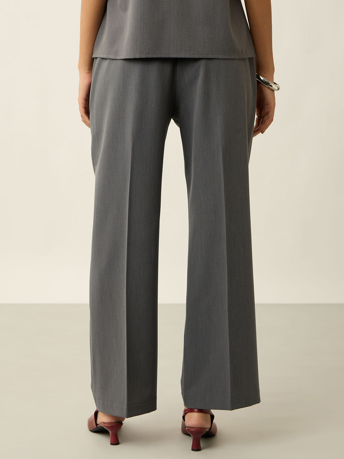 Lumine Formal Side Zip Pant-Grey