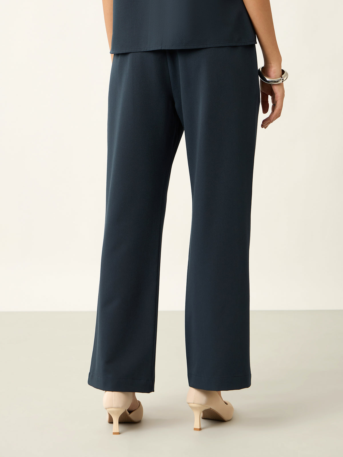 Lumine Formal Side Zip Pant-Navy