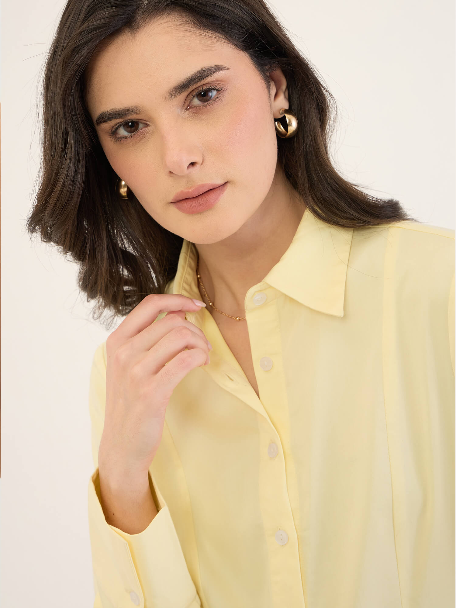 Ventari Princess Panel Shirt-Yellow