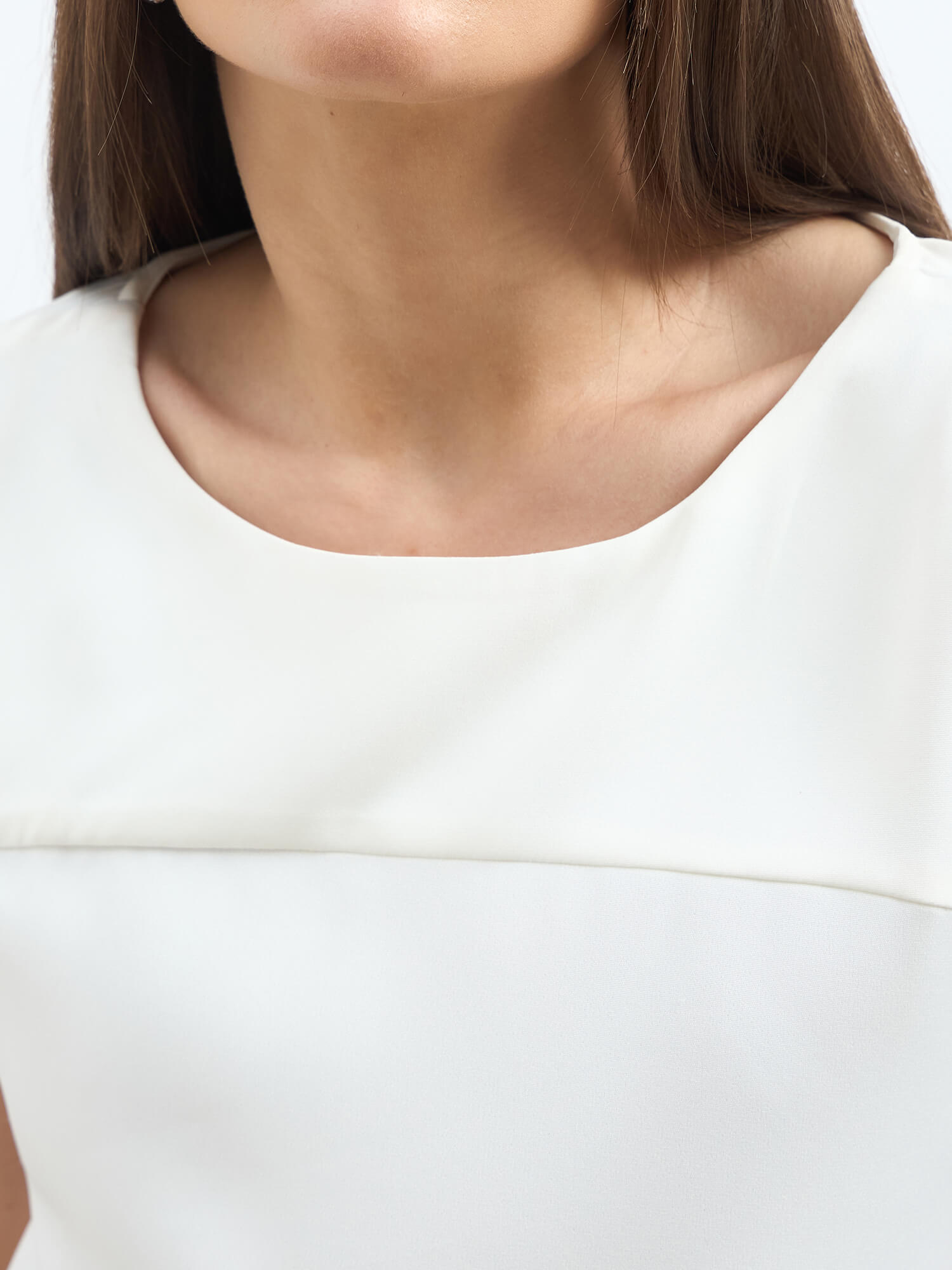 Creative-White Drop shoulder top - White