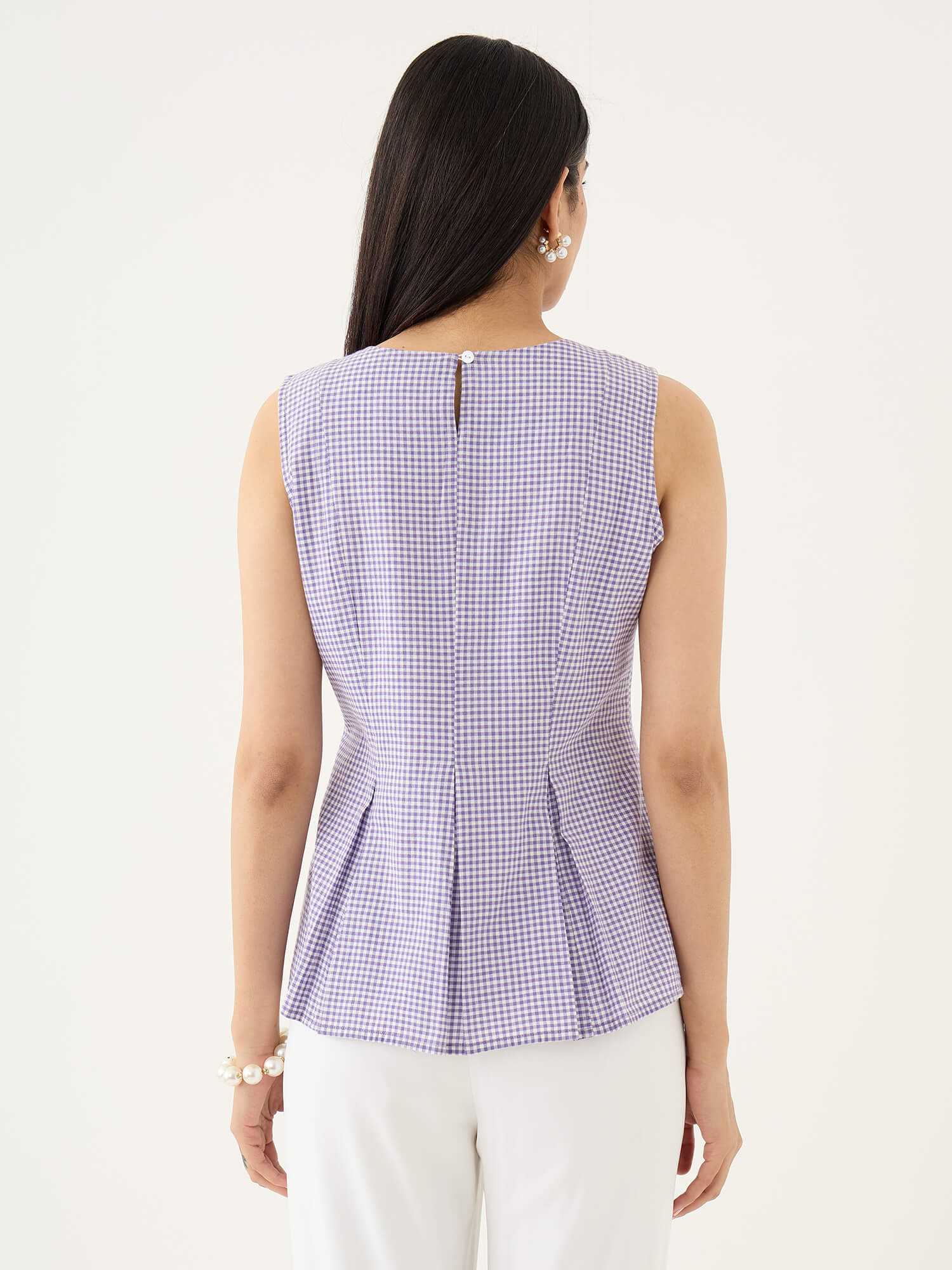 Colette Peplum Top-Purple - SALT Attire