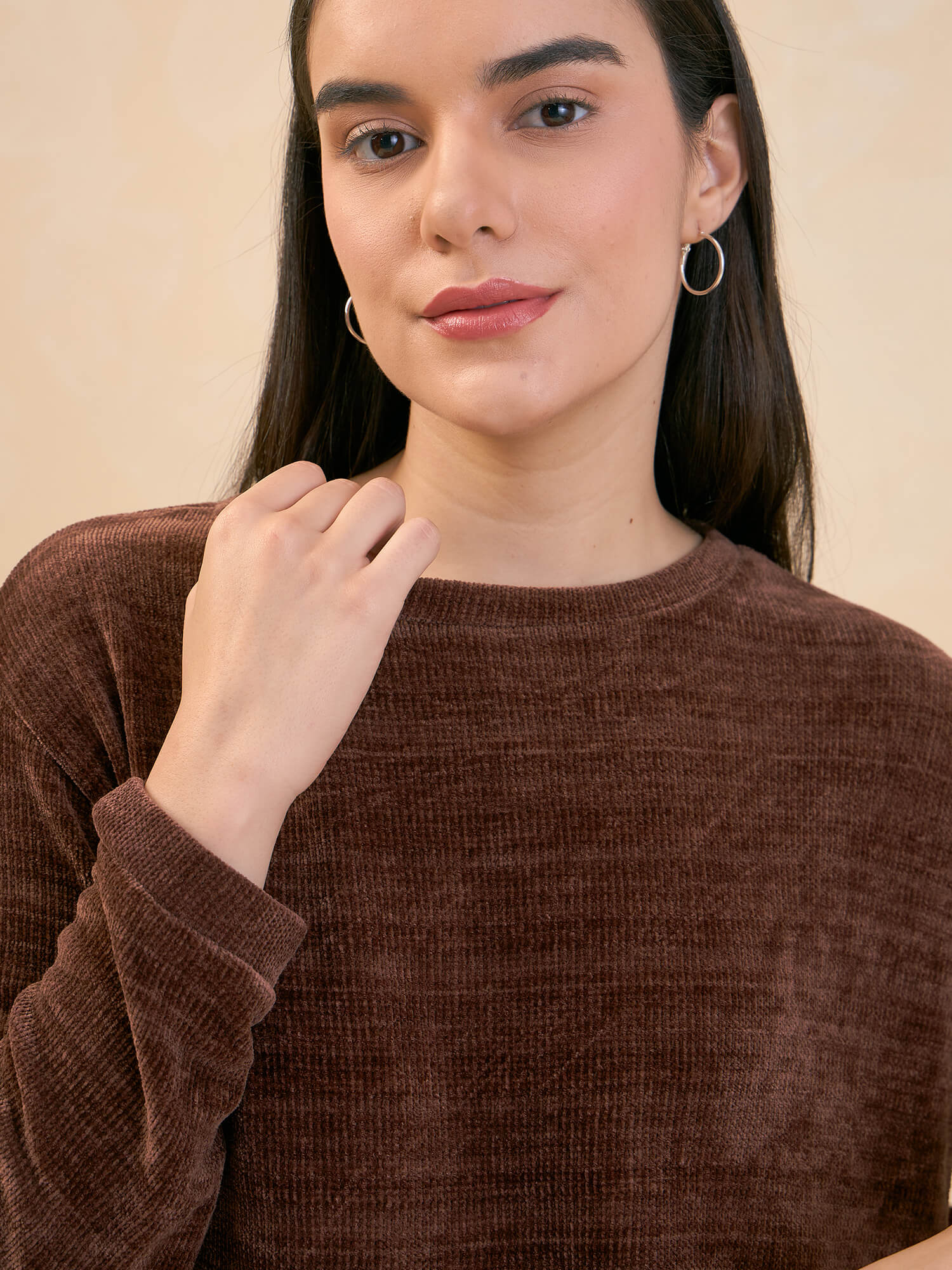 Margo Corduroy Jumper - Brown