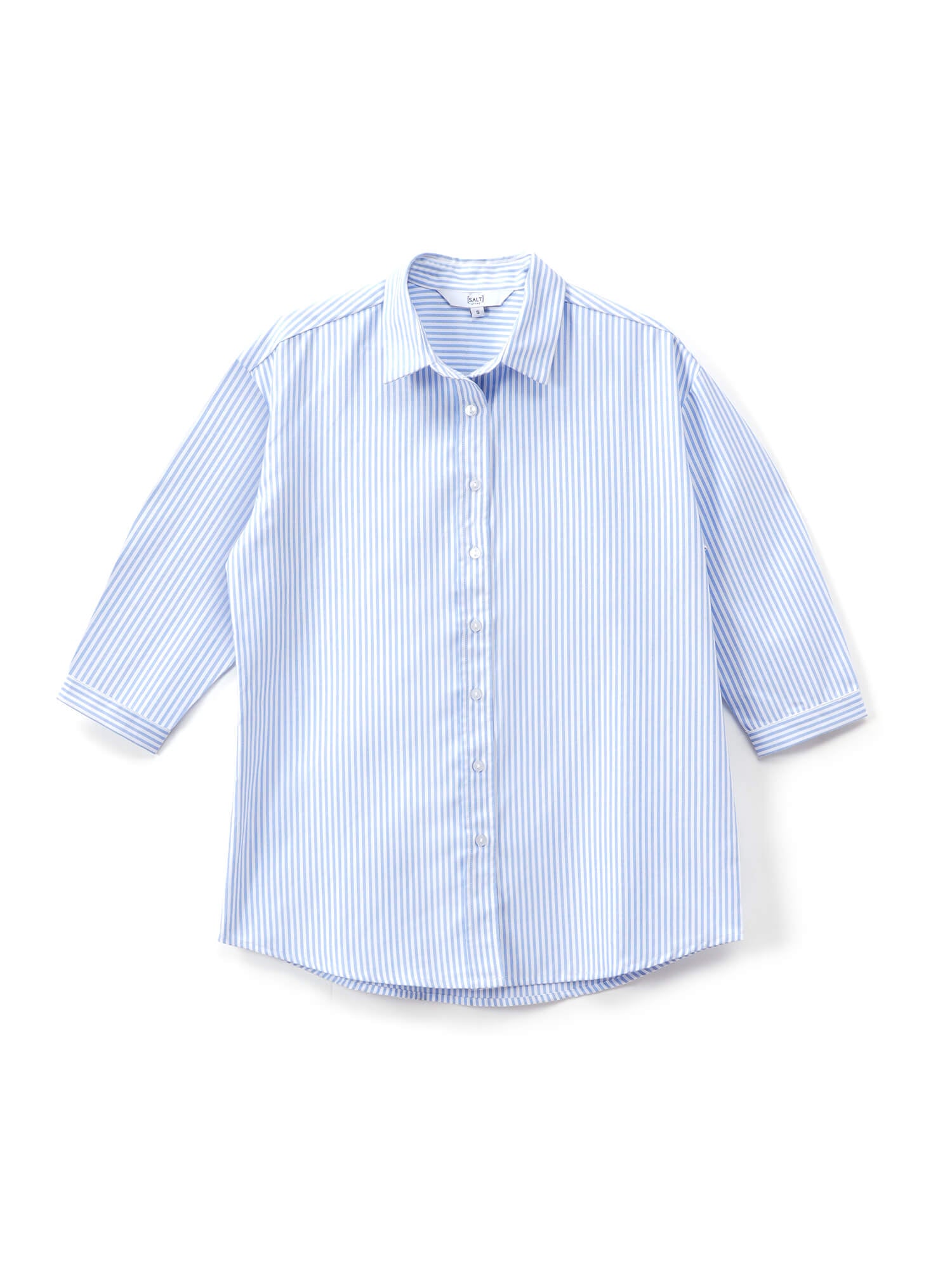 Acra Relaxed Fit Shirt - Blue & White
