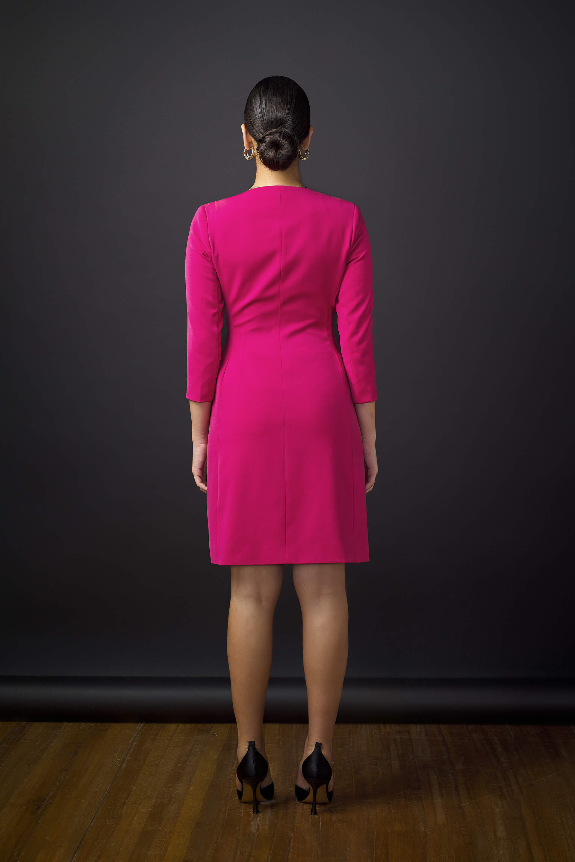 Mindy Blazer Dress - Pop Pink