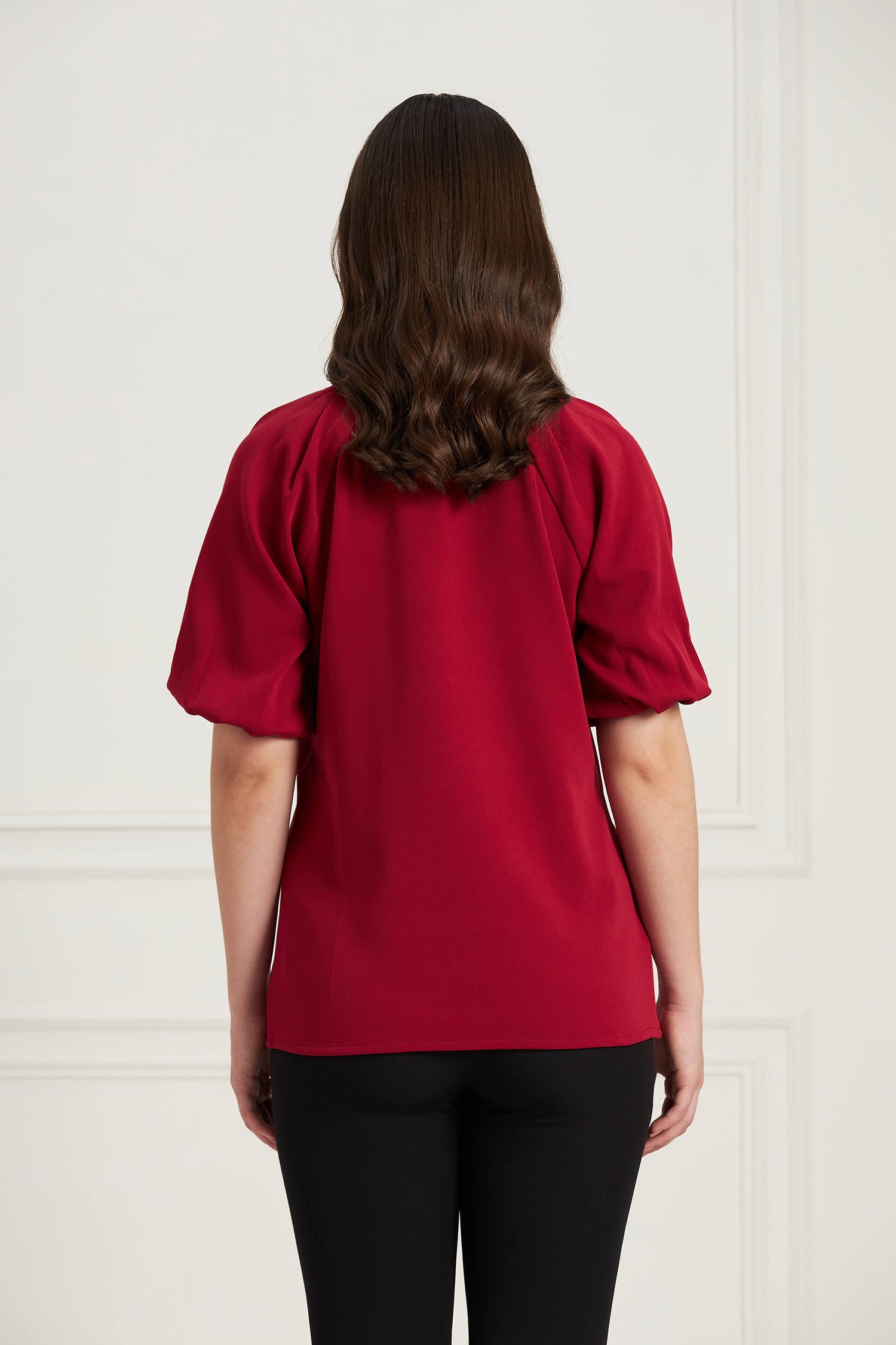 Hearty Puffed Sleeves Top - Viva Magenta