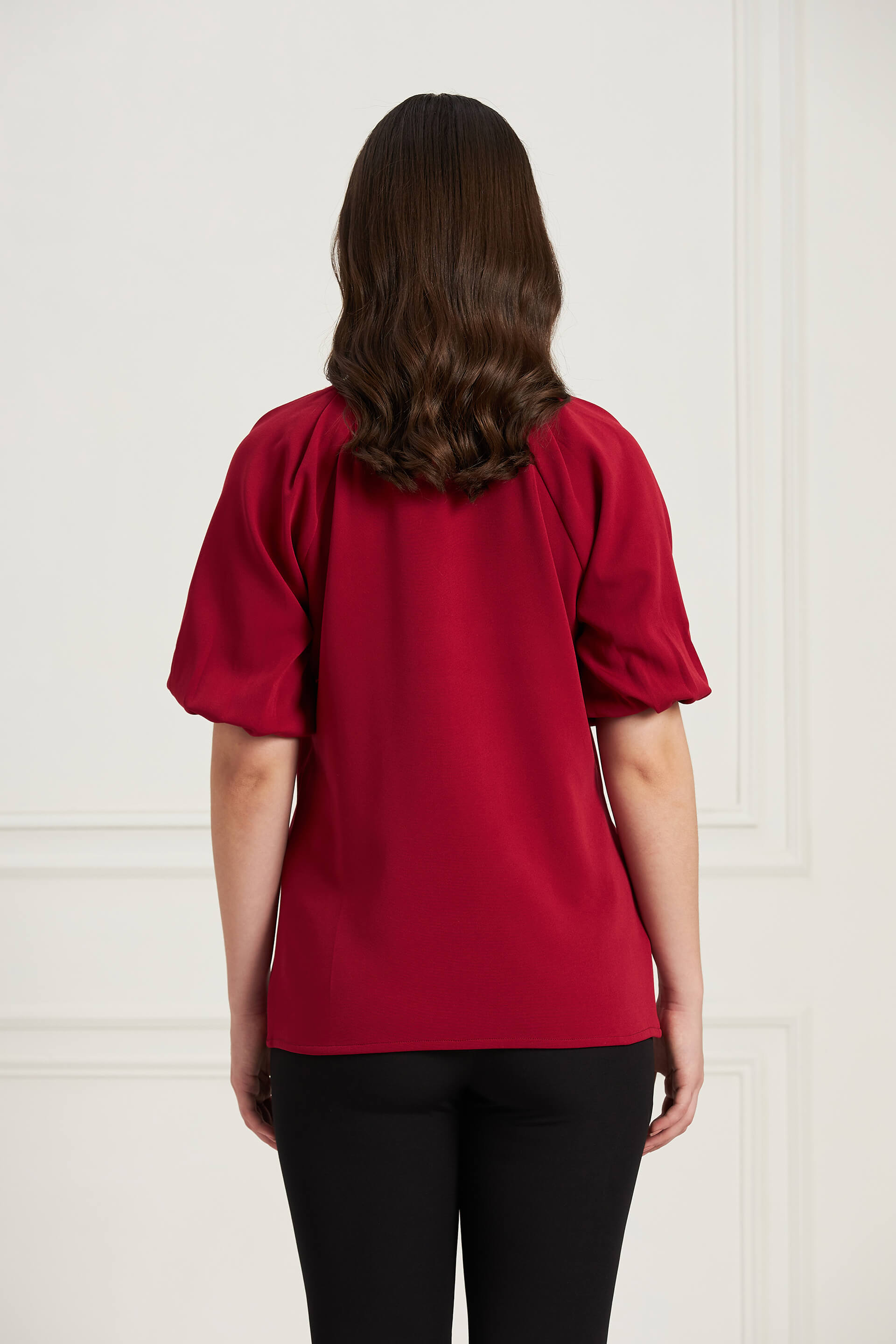 Hearty Puffed Sleeves Top - Viva Magenta