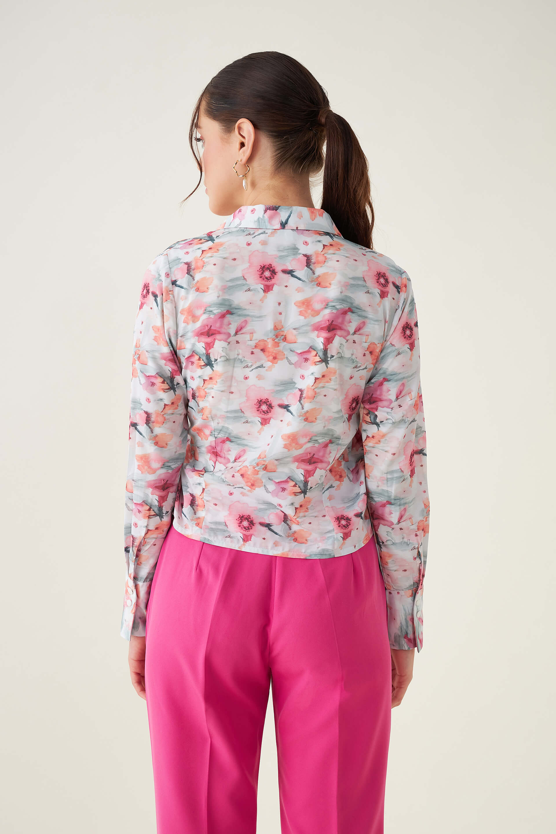 Bella Floral Wrap Top - Multicolor