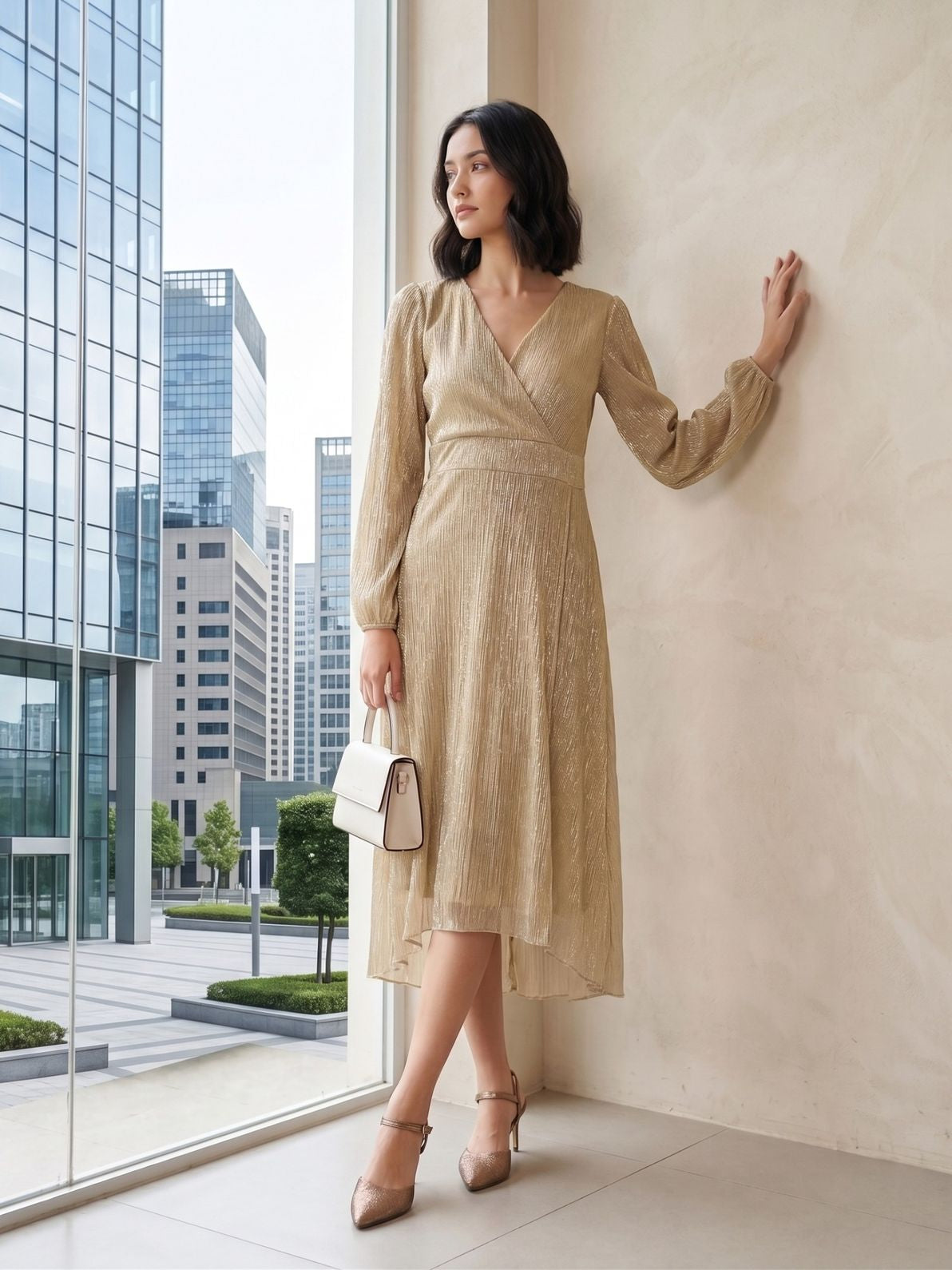 long sleeve swing dress black Rihoas Contrasting Long Sleeve Sweater Mini Dress for Women, Black / M