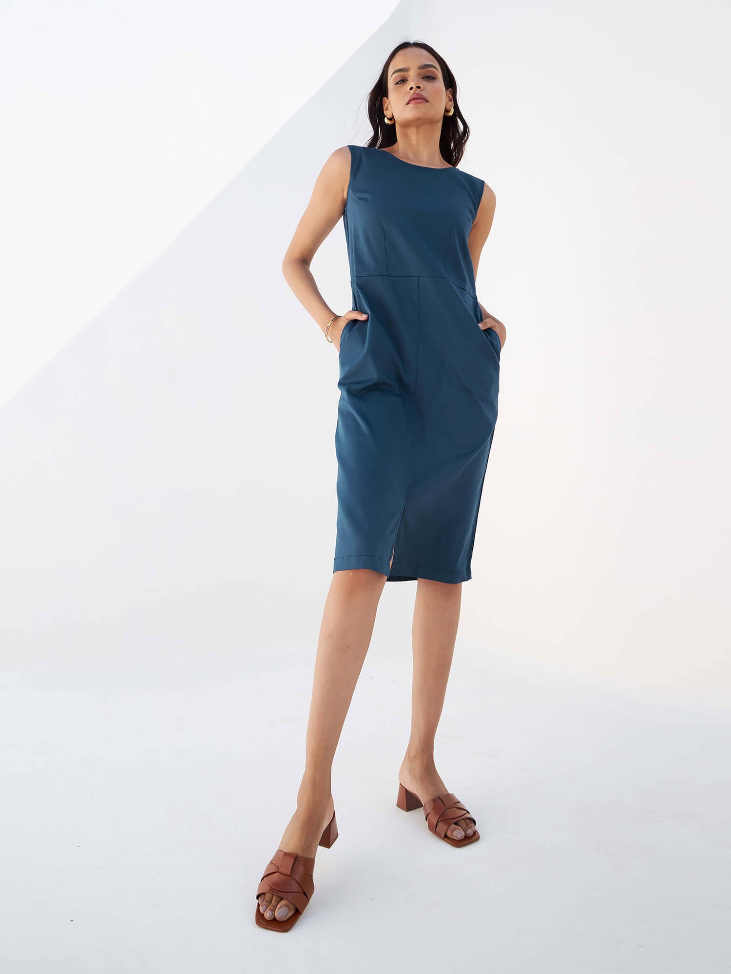 Cancun Sheath Dress - Teal