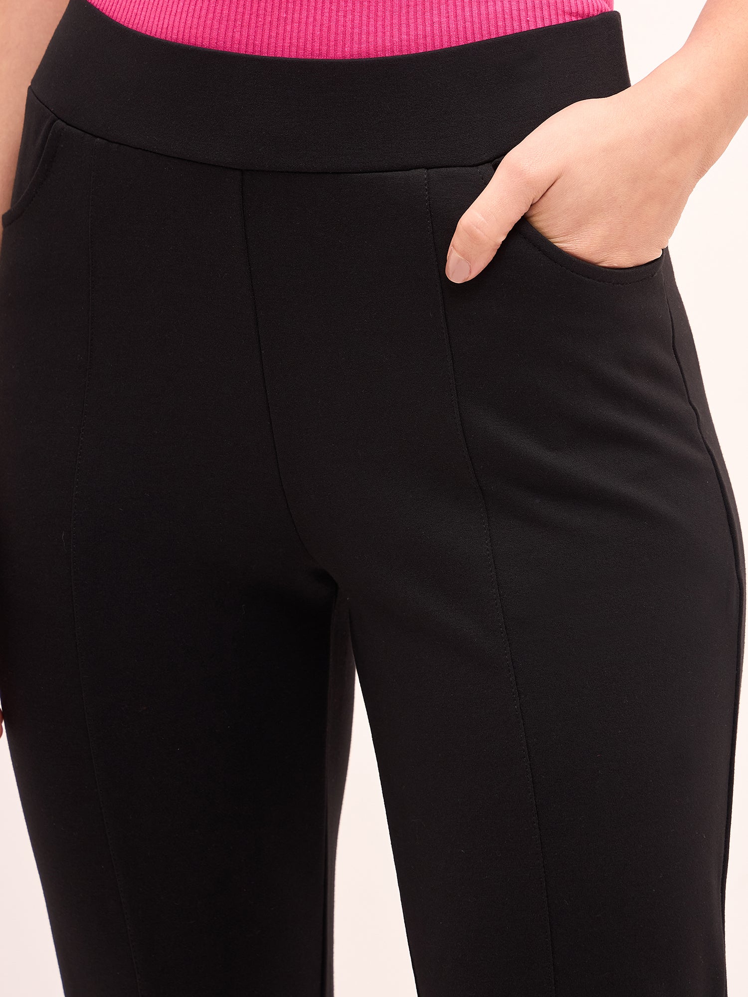 Flex Pull On Slim Jeggings - Black