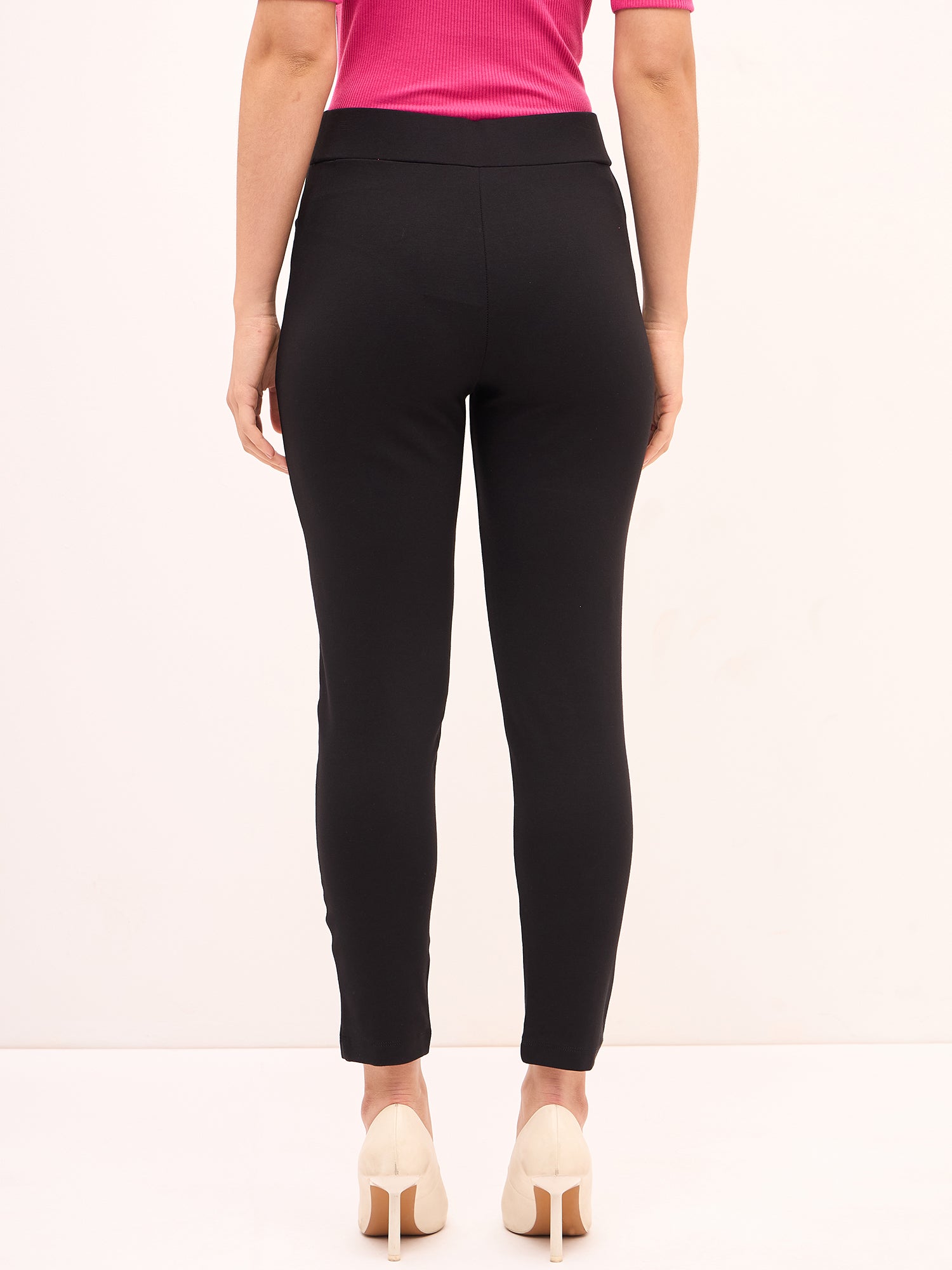 Flex Pull On Slim Jeggings - Black