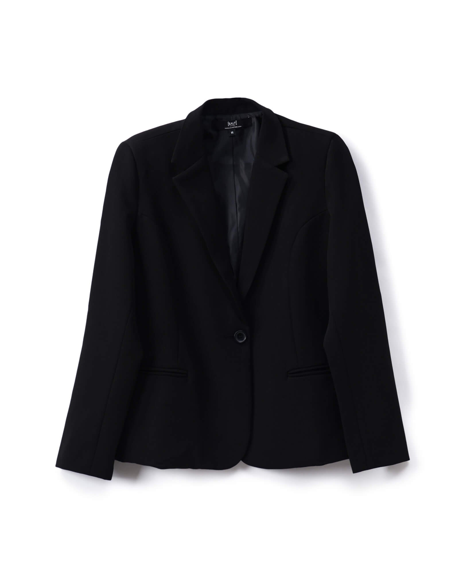 Gritty Single Breasted Blazer - Black