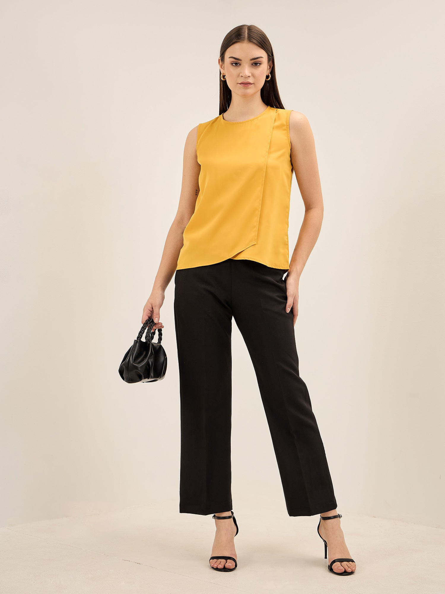 Hawaiian Punch-Yellow Crossover Front Top - Yellow