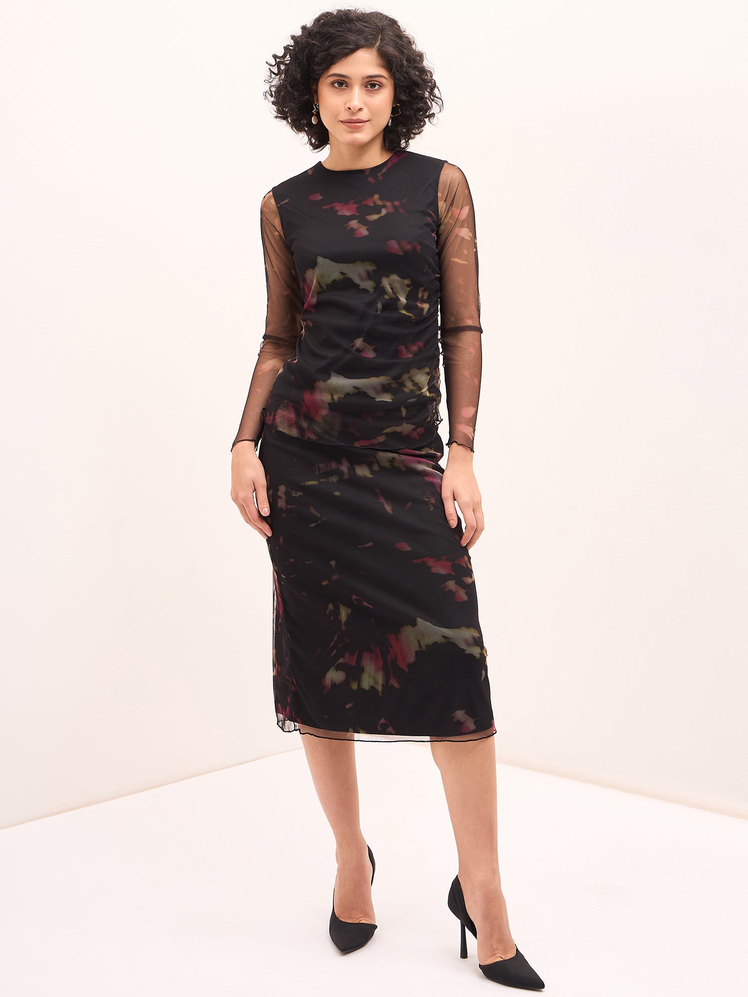 Hazy Abstract Co-Ord Set - Multicolor