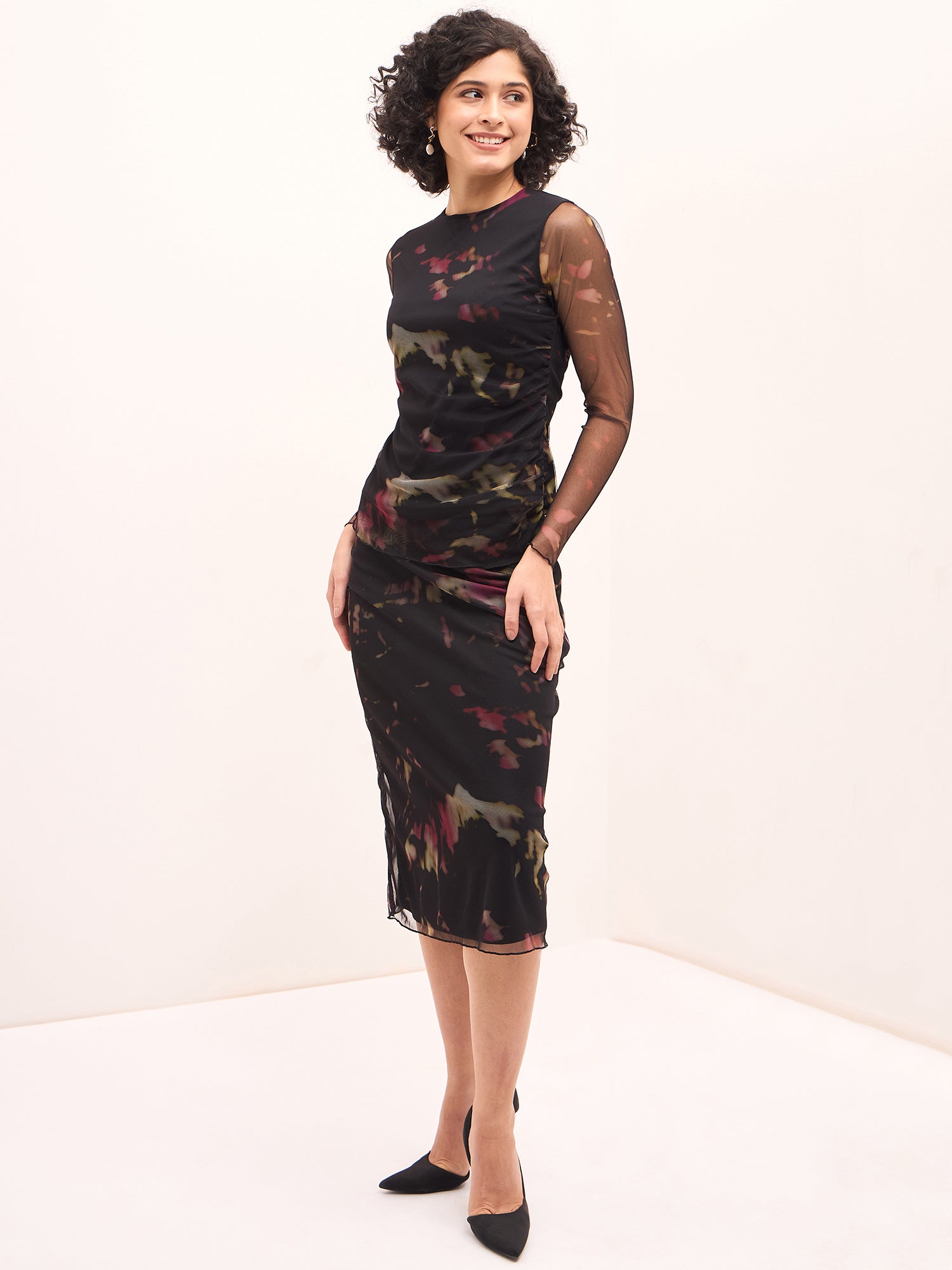 Hazy Abstract Co-Ord Set - Multicolor