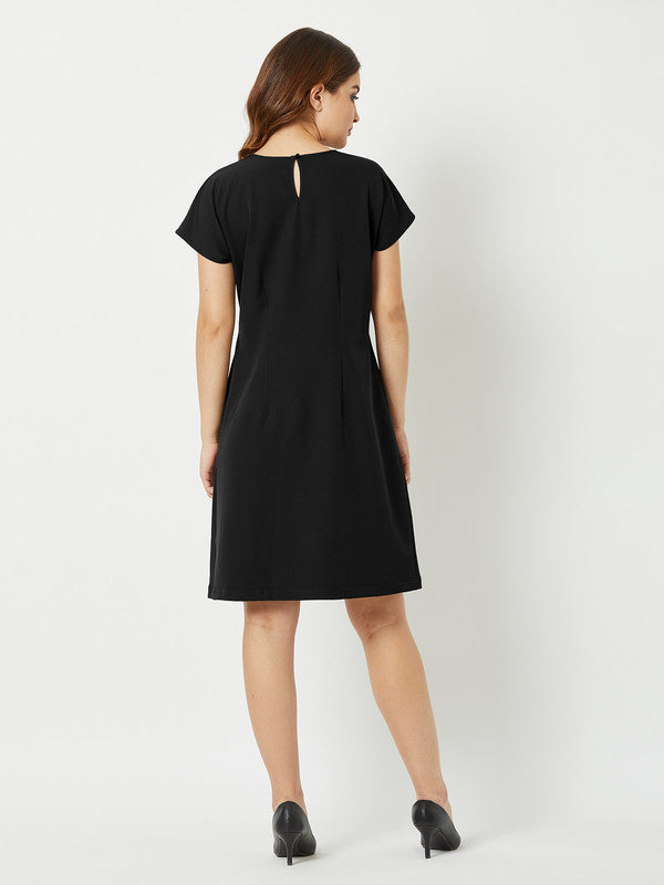 Juniper Drop Shoulder Dress - Black