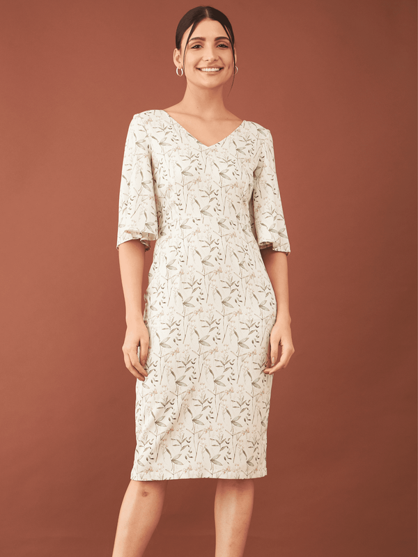 Madrid Floral Sheath Dress - Multicolor
