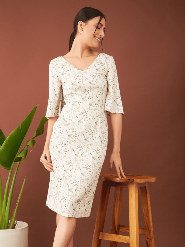 Madrid Floral Sheath Dress - Multicolor