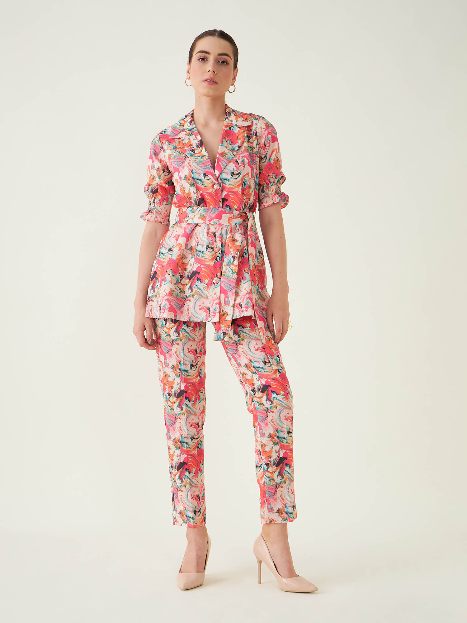 Magnetic Co-ord Set Marbling Co-Ord Set - Multicolor