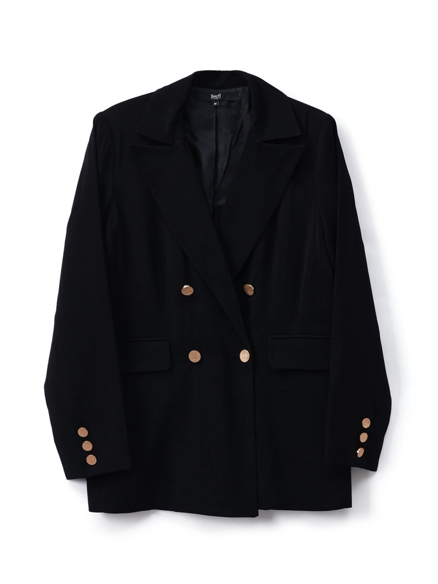 Marco Double Breasted Suit Set - Black