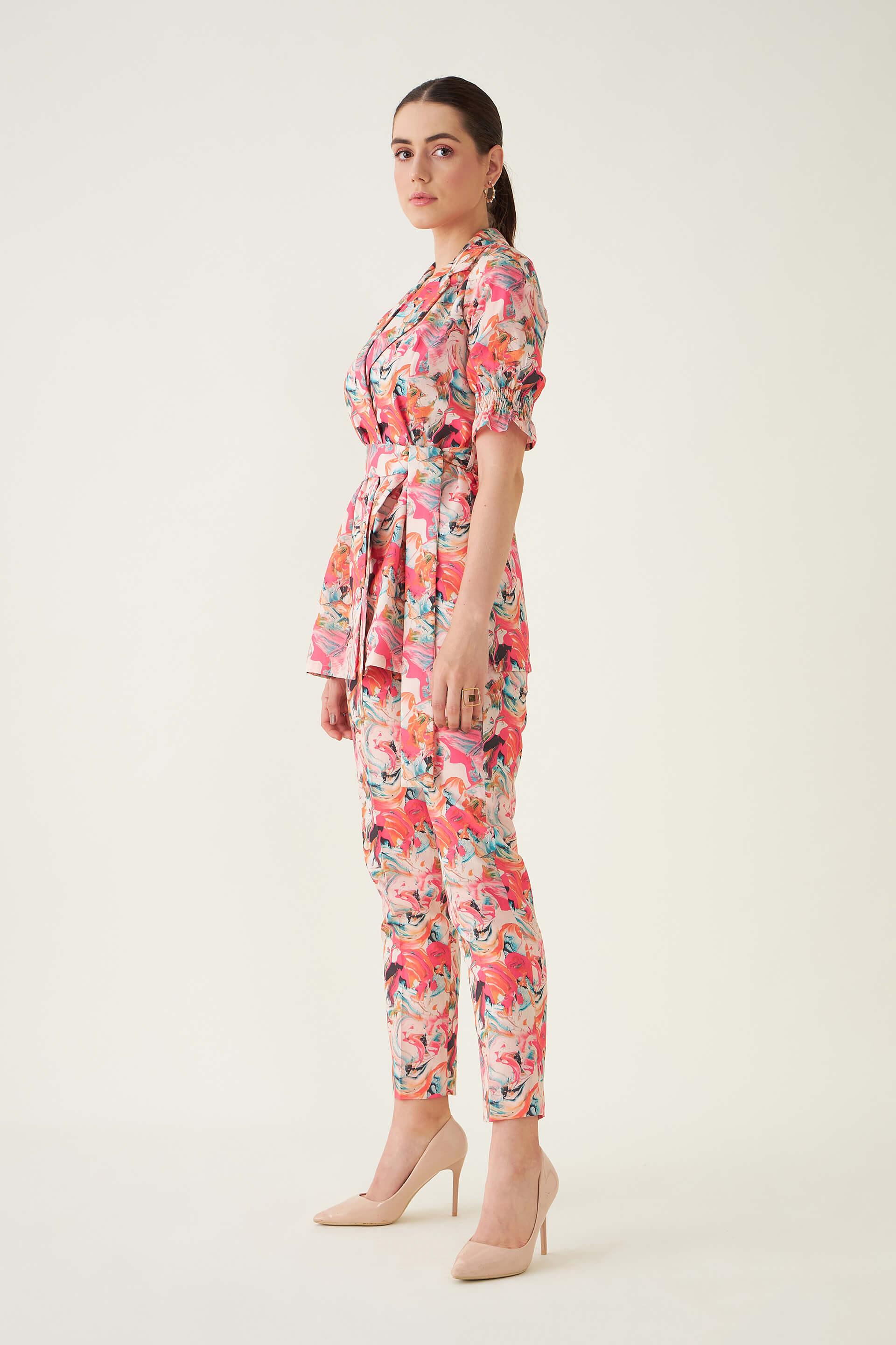 Magnetic Co-ord Set Marbling Co-Ord Set - Multicolor