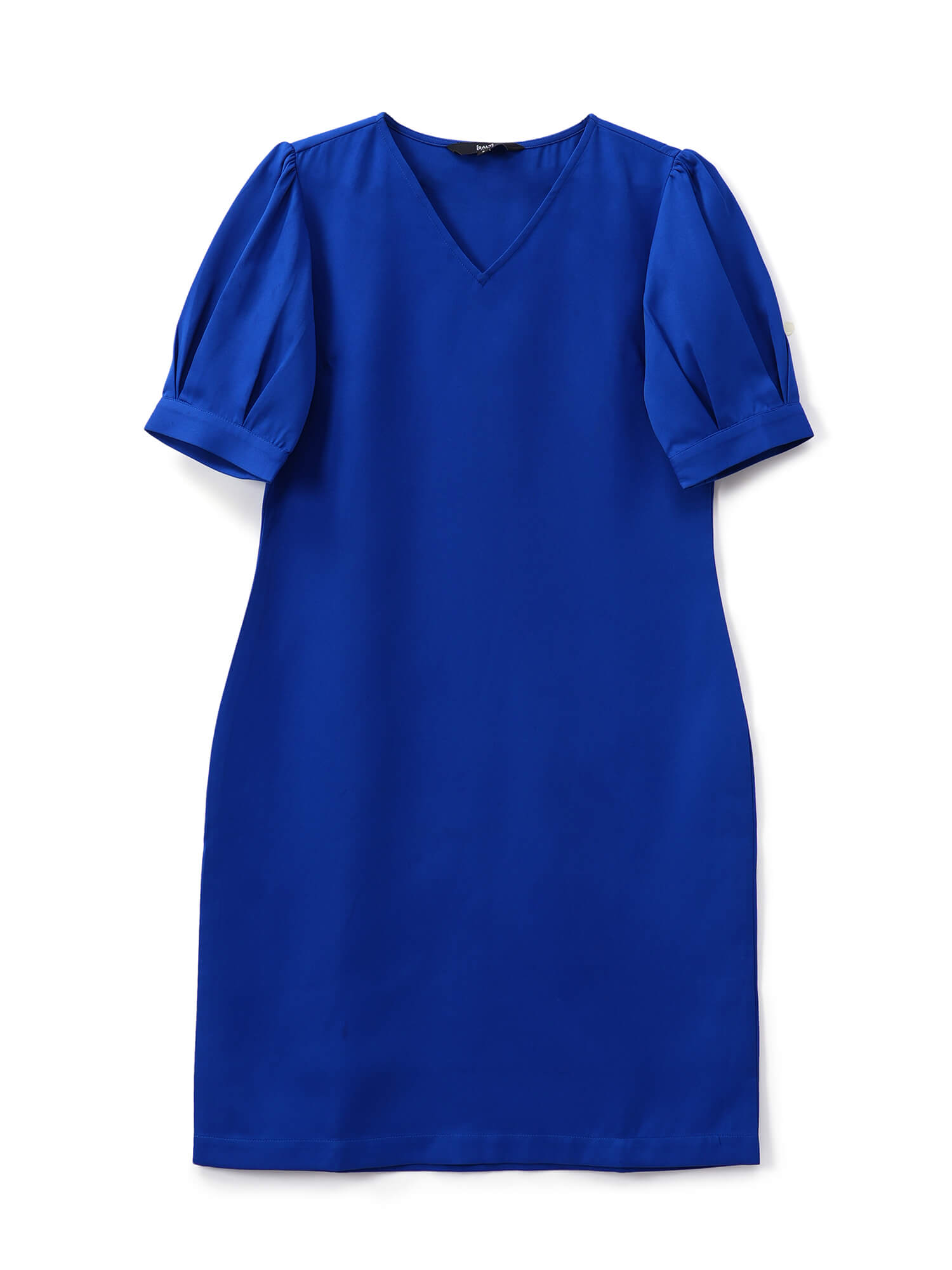 Valiant Balloon Sleeves Shift Dress - Electric Blue
