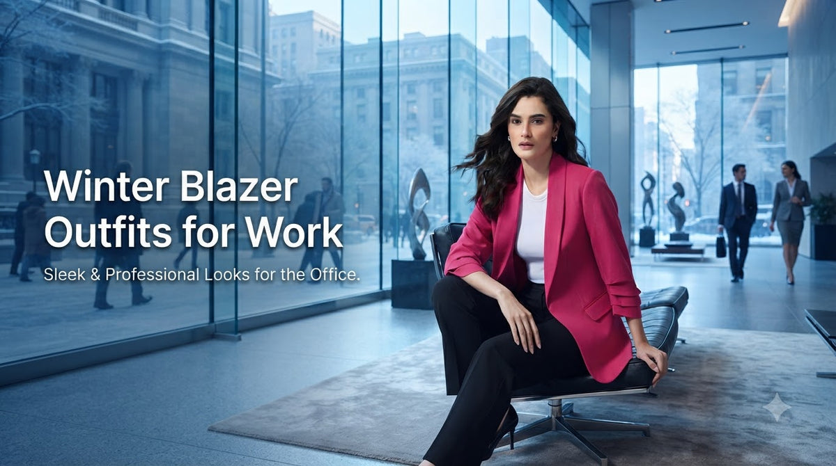 Winter Blazer Outfits for Work