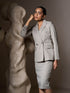 Jaren Double Breasted Blazer-Grey